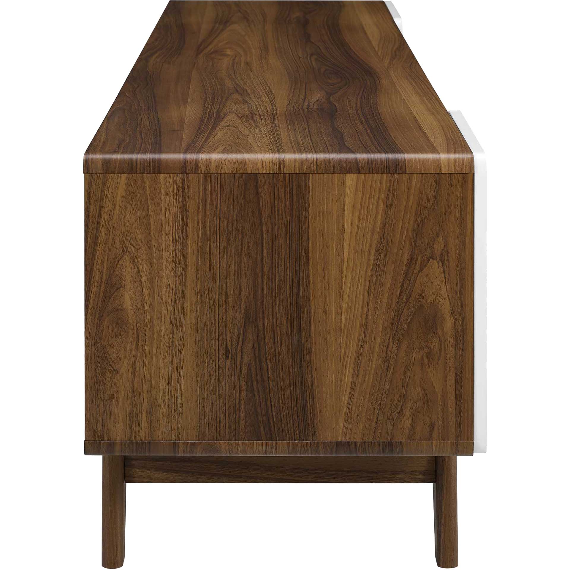 Titus Wood TV Stand Walnut/White - Image 3