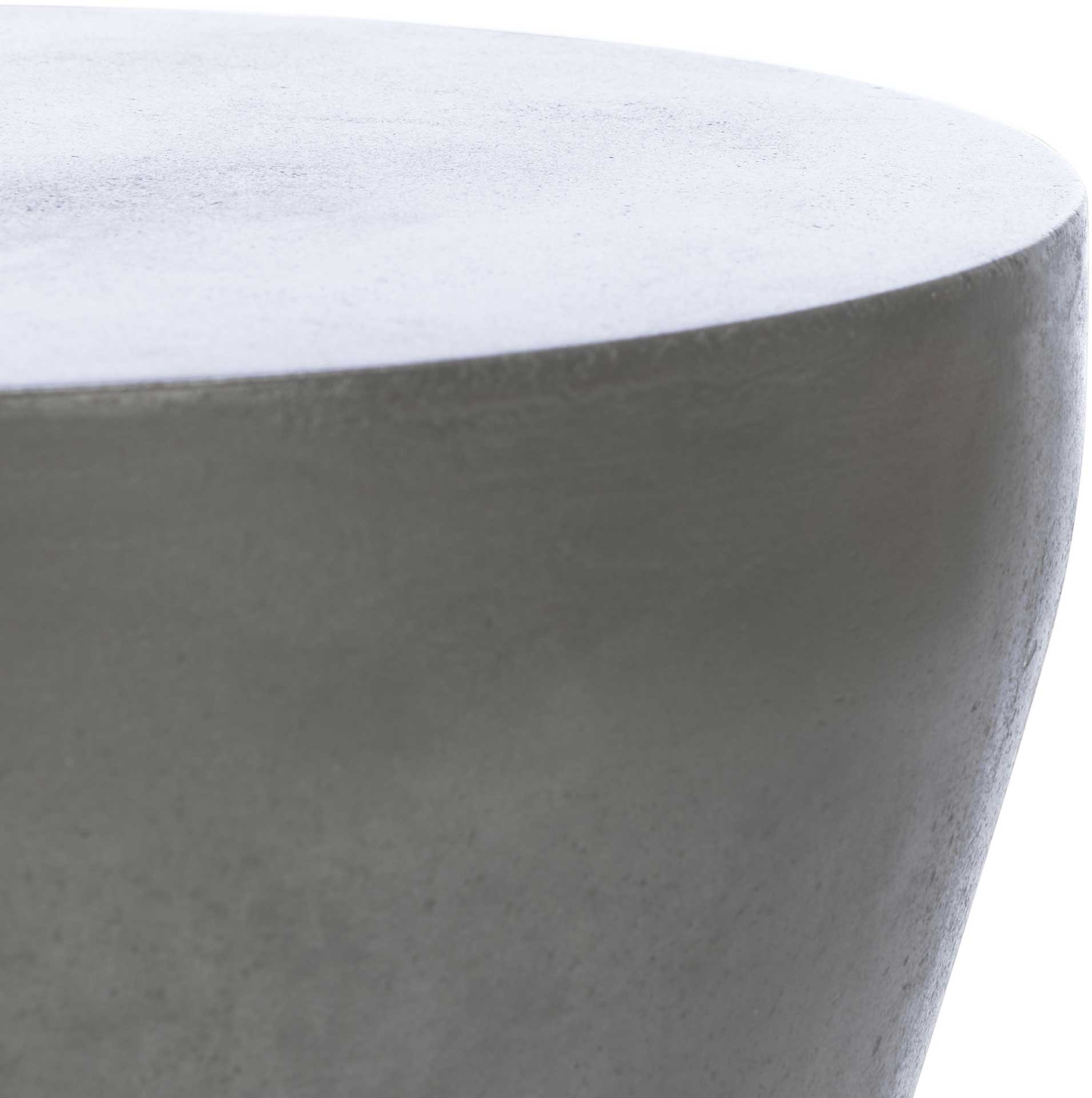 Toan Modern Concrete Accent Table Dark Gray - Image 2
