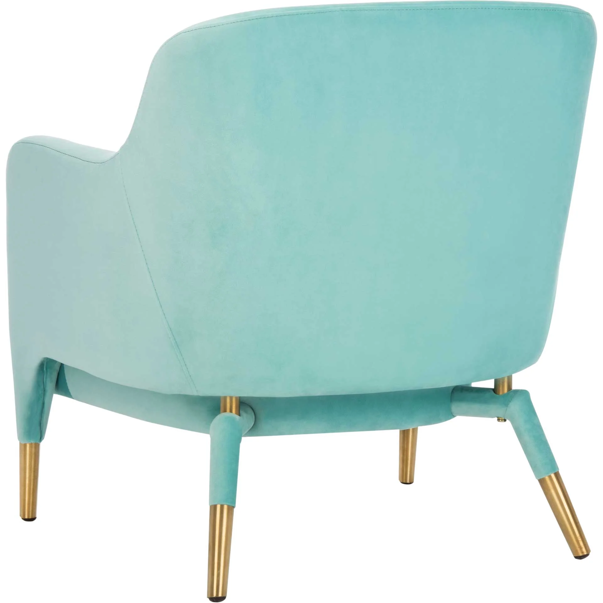 Tobias Velvet Arm Chair Aqua - Image 5