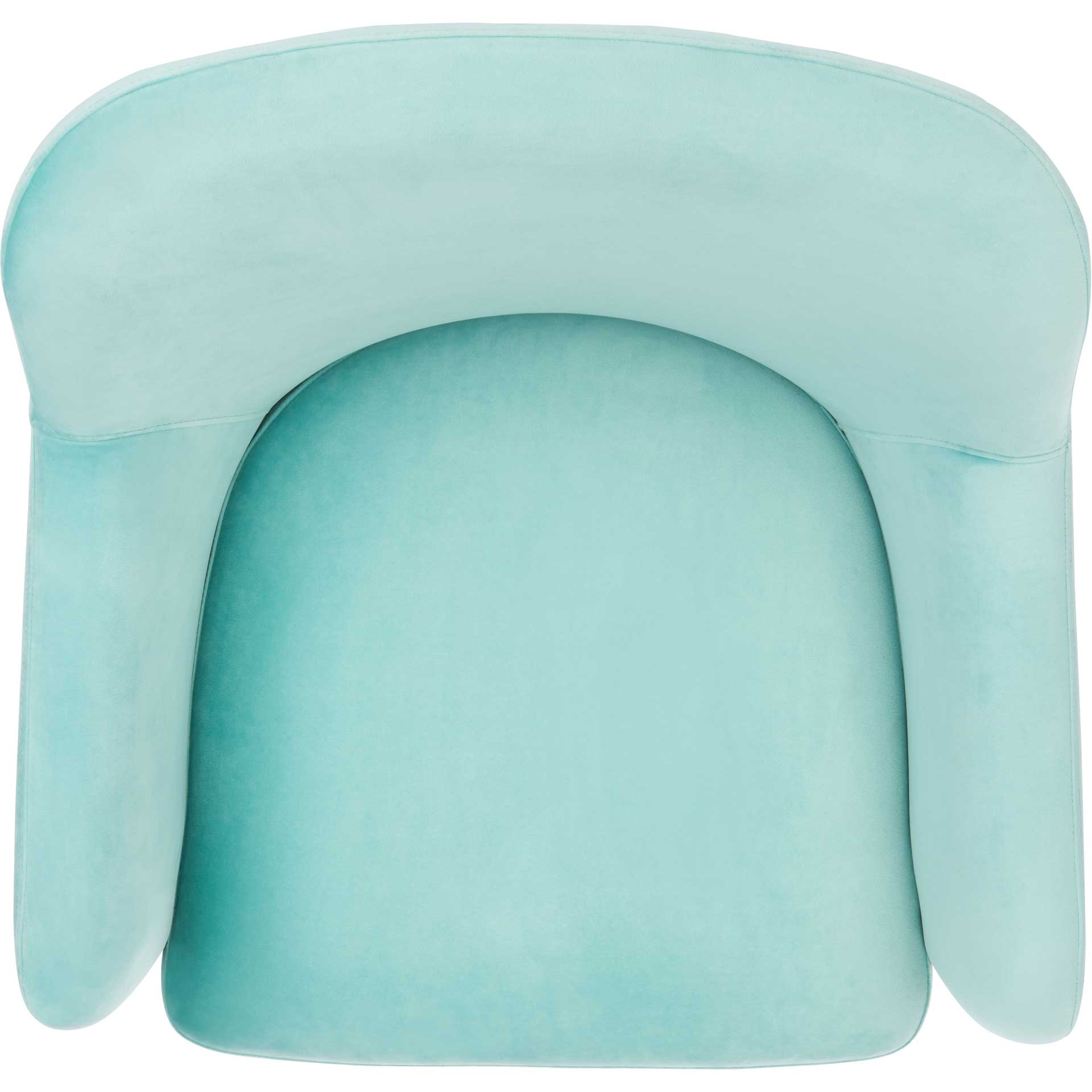 Tobias Velvet Arm Chair Aqua - Image 6