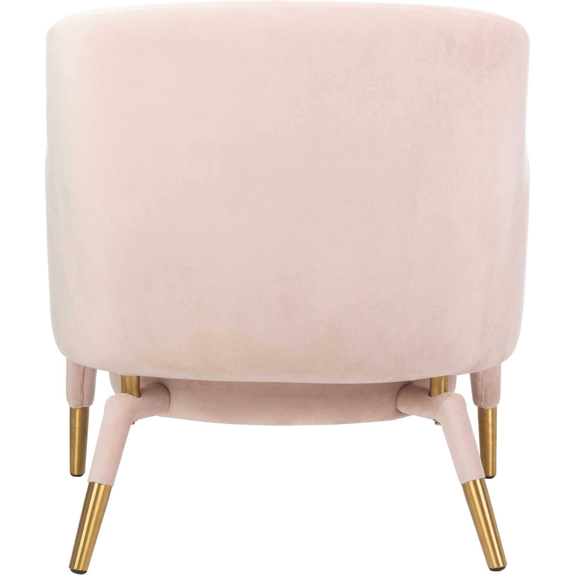 Tobias Velvet Arm Chair Light Pink - Image 4