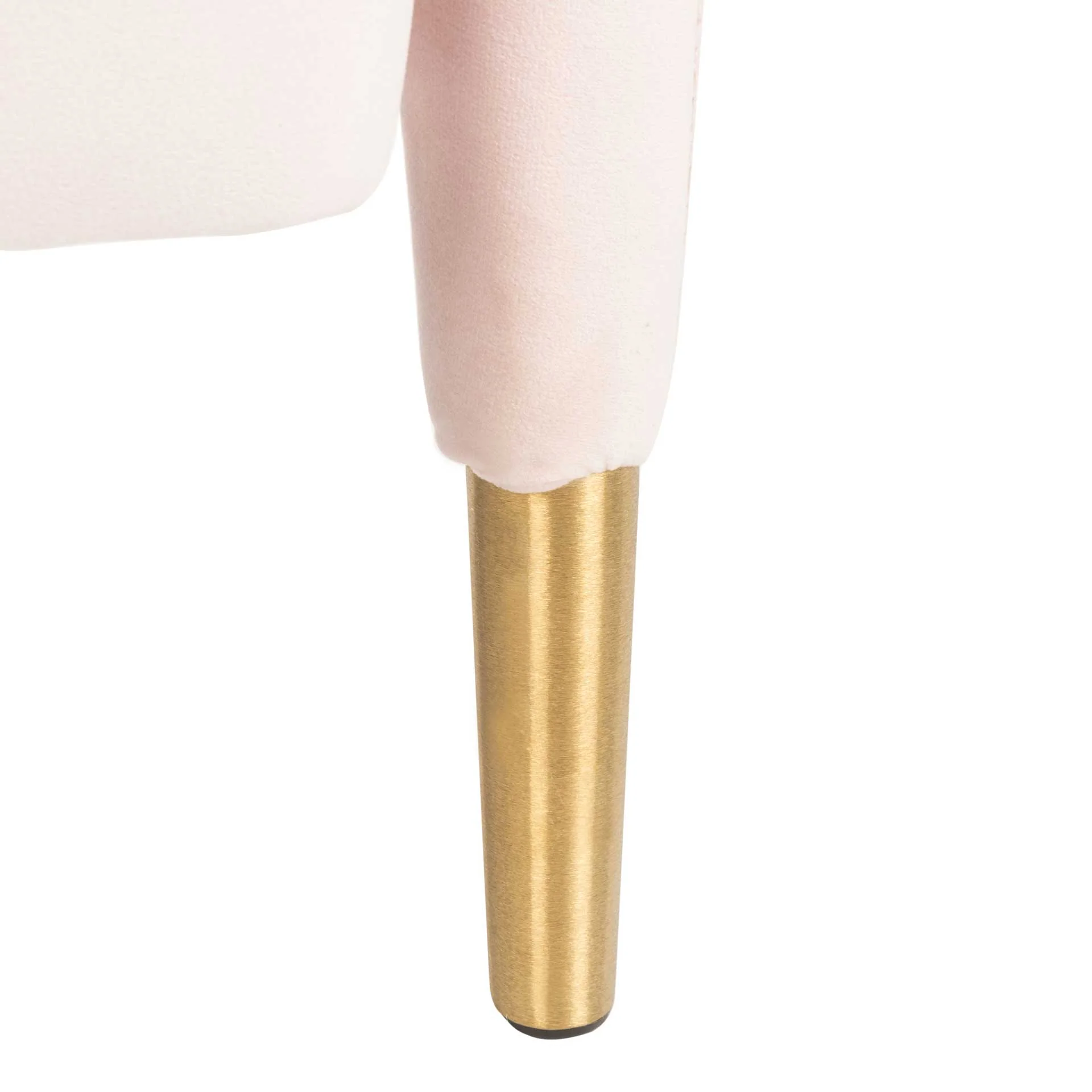 Tobias Velvet Arm Chair Light Pink - Image 8