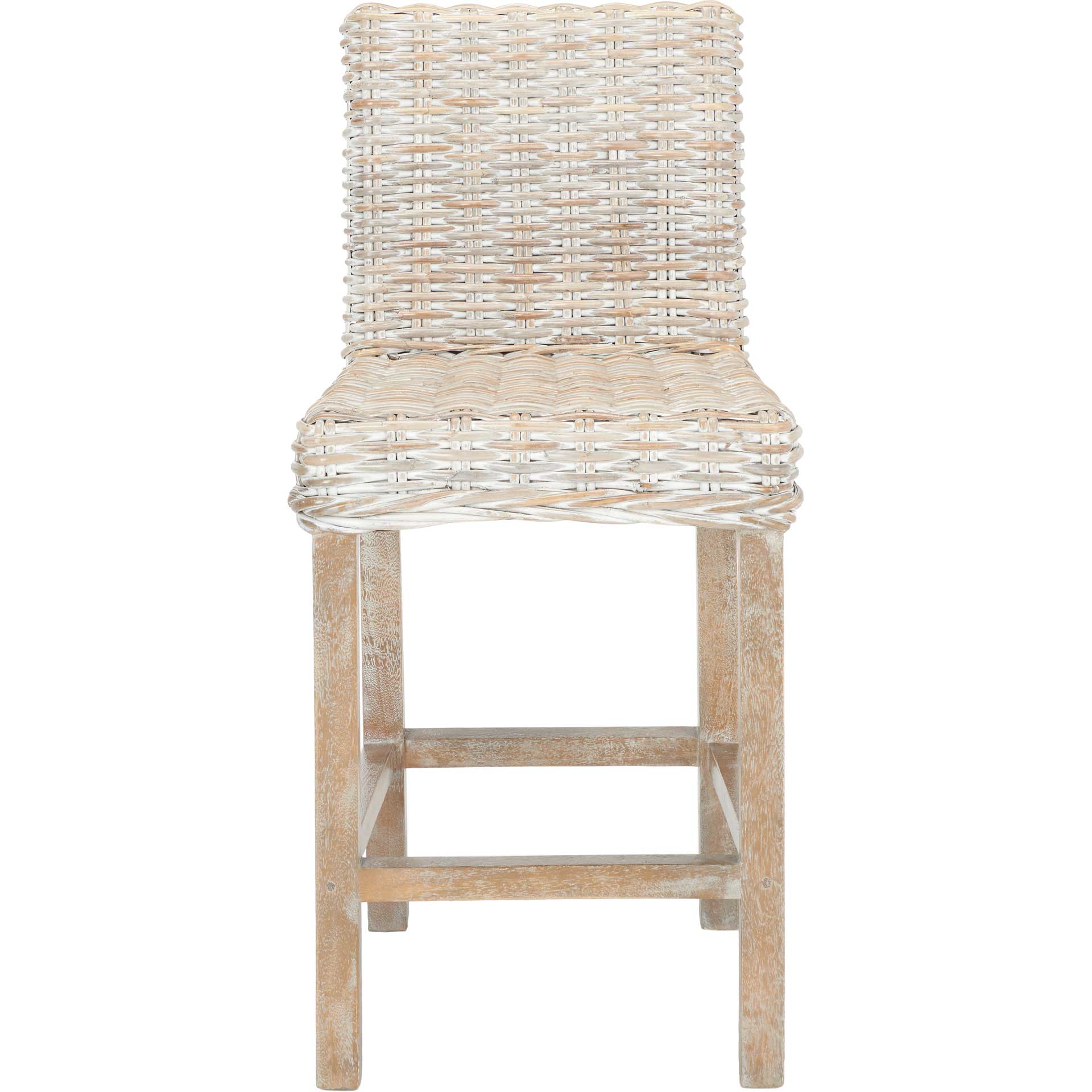 Topaz Rattan Bar Stool Gray White Wash - Image 10