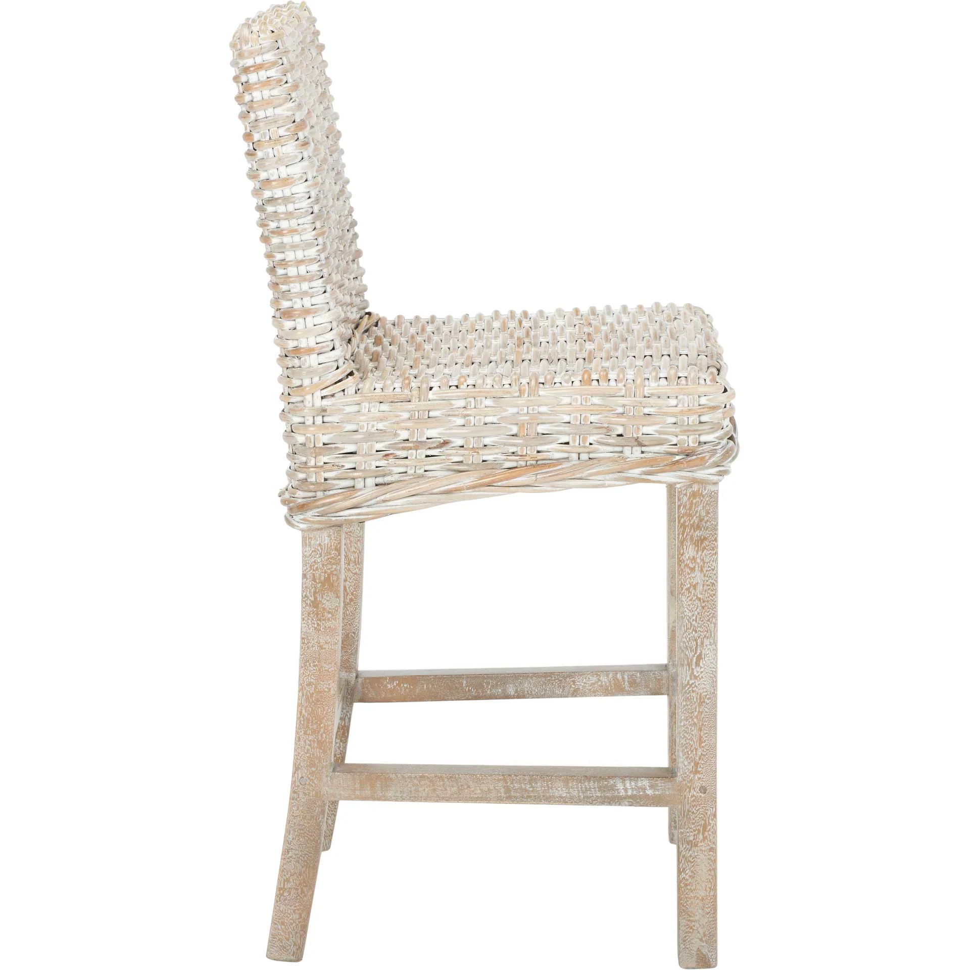Topaz Rattan Bar Stool Gray White Wash - Image 11