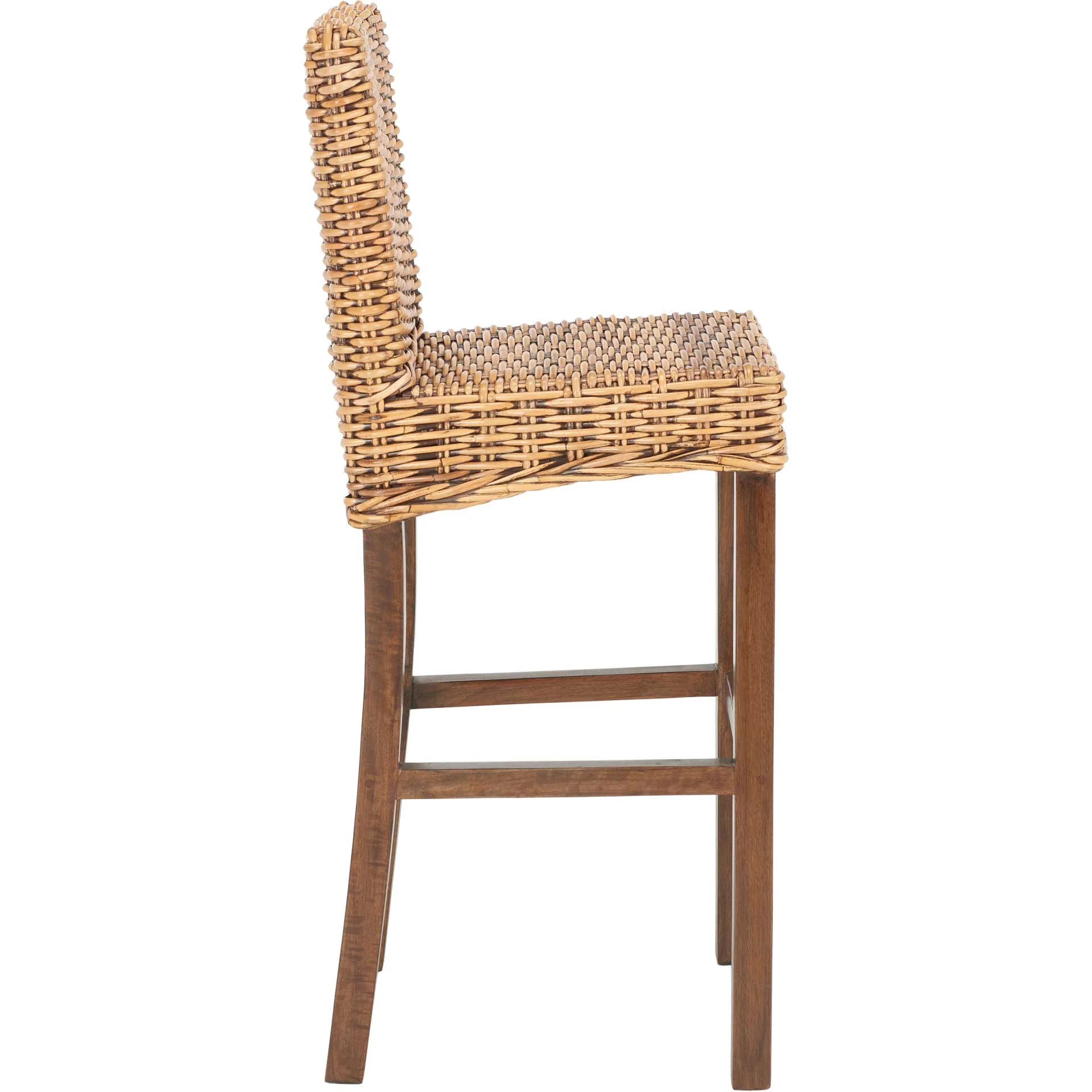 Topaz Rattan Bar Stool Honey Brown Wash - Image 3