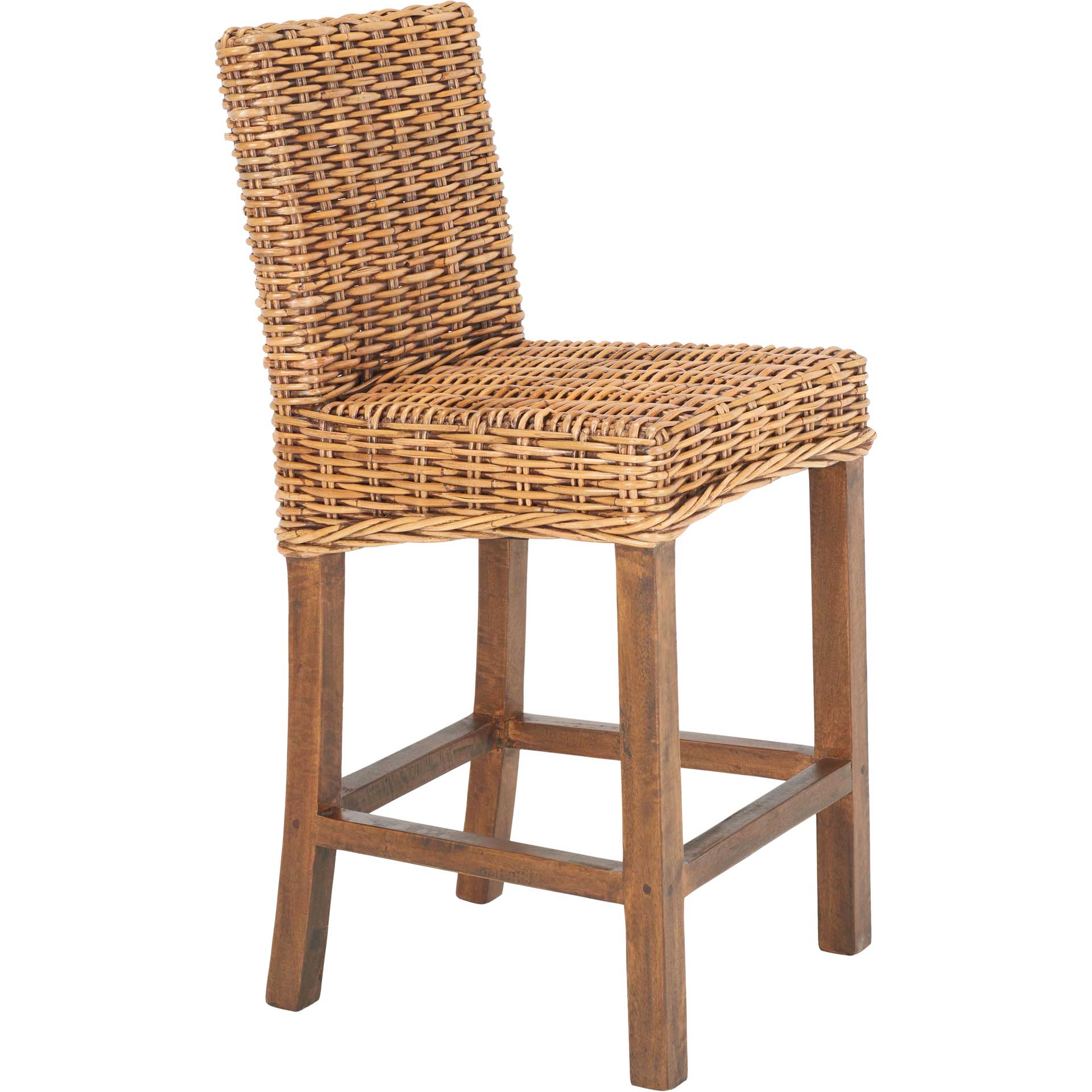 Topaz Rattan Bar Stool Honey Brown Wash - Image 9