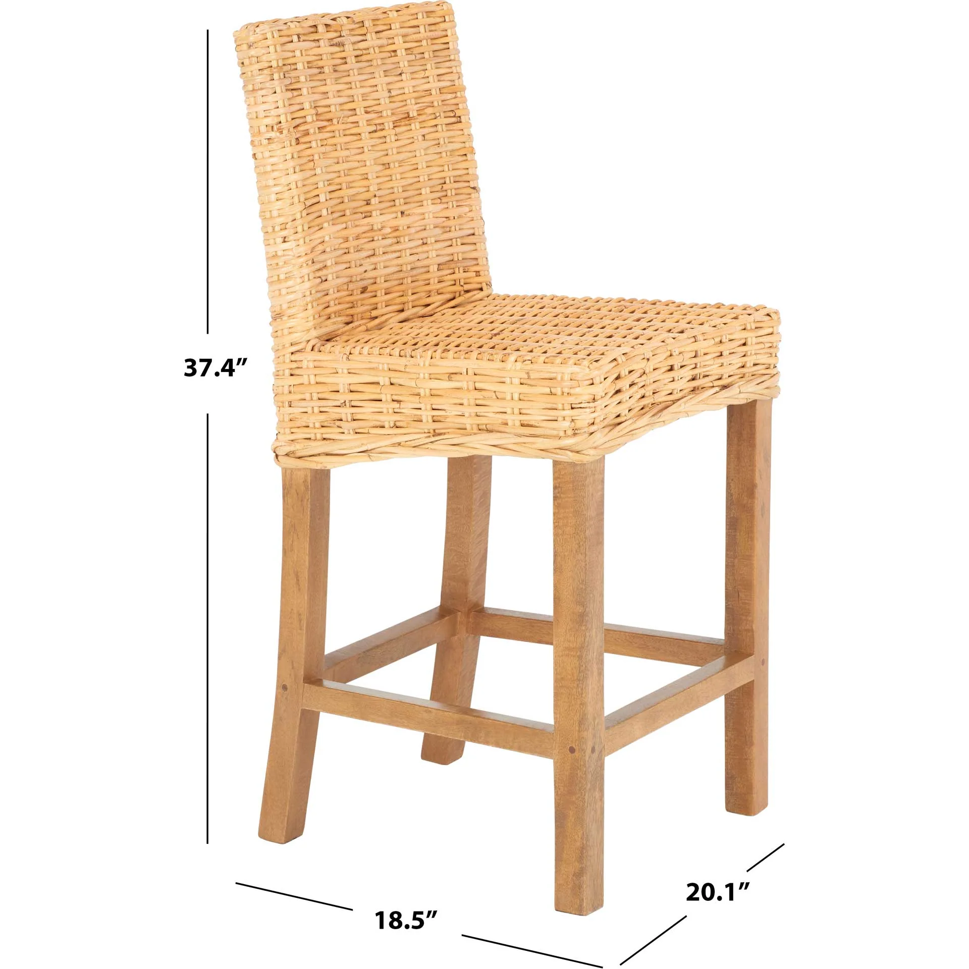 Topaz Rattan Bar Stool Natural - Image 16