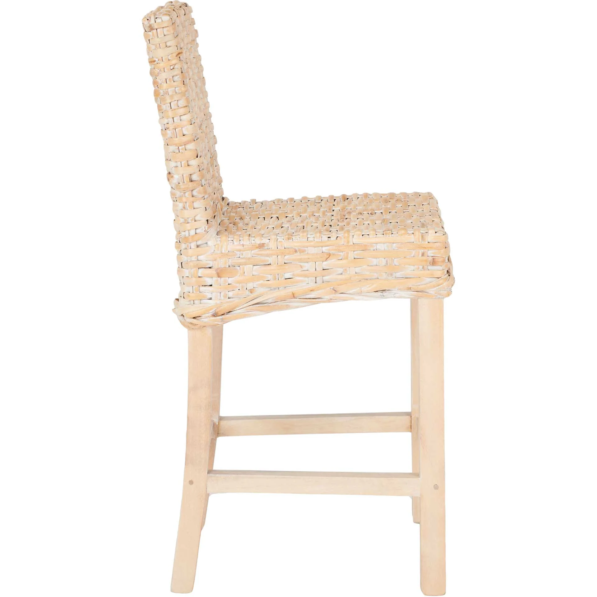 Topaz Rattan Bar Stool Natural White Wash - Image 11