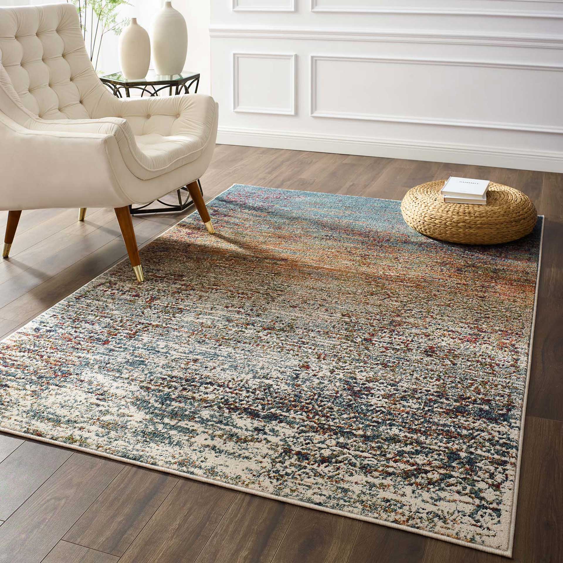 Topsfield Distressed Area Rug Multicolored - Image 9