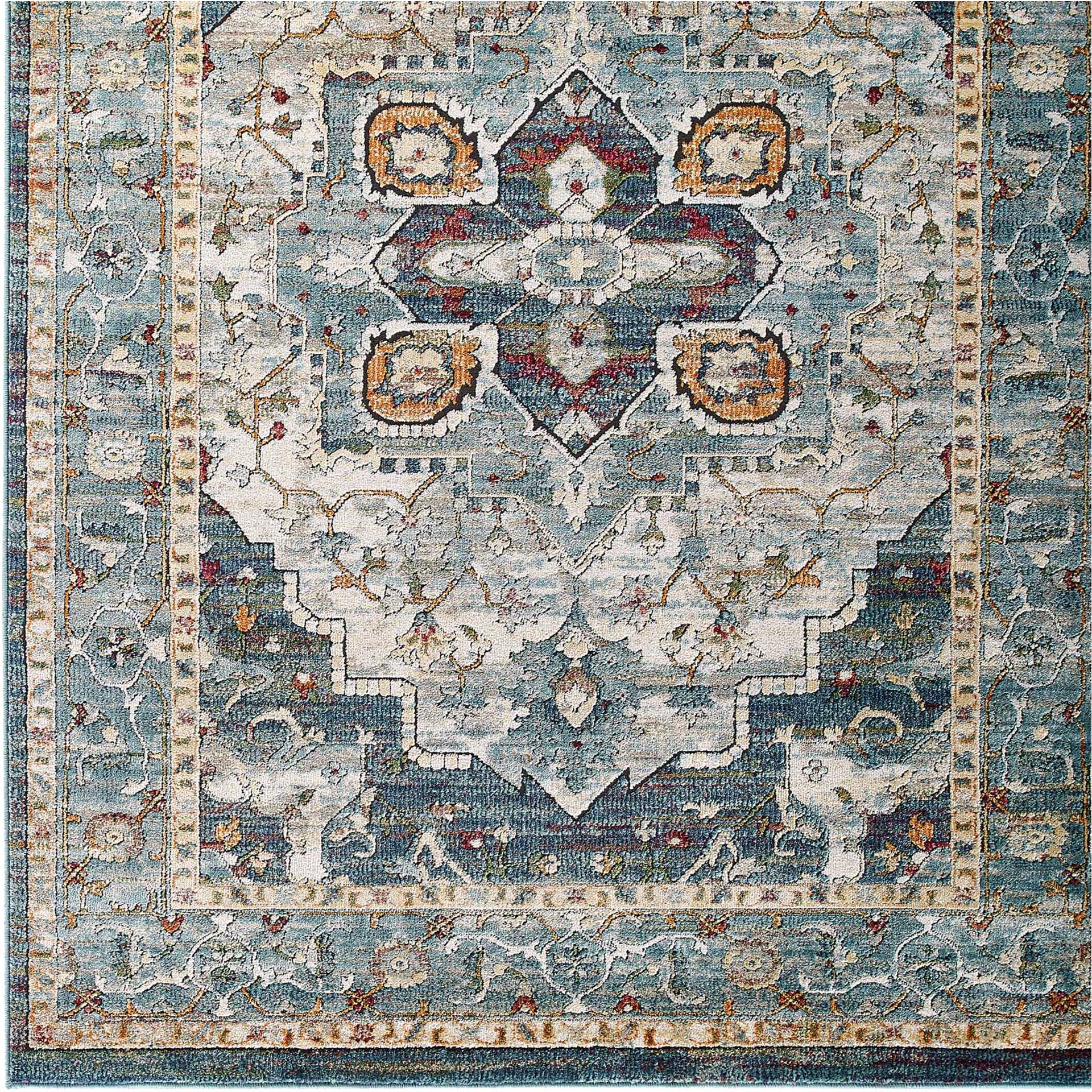 Topsfield Floral Persian Medallion Area Rug Multicolored - Image 2
