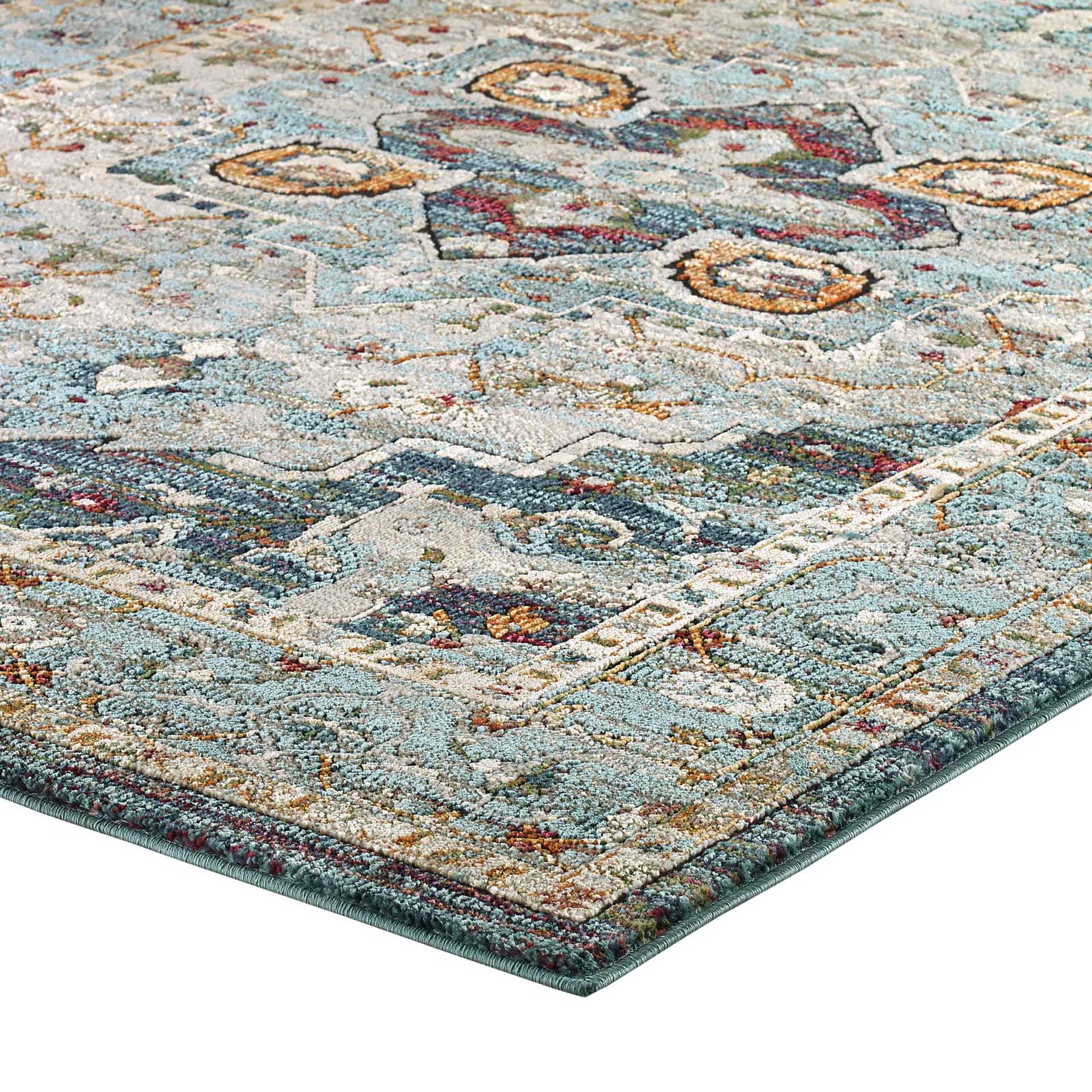 Topsfield Floral Persian Medallion Area Rug Multicolored - Image 3
