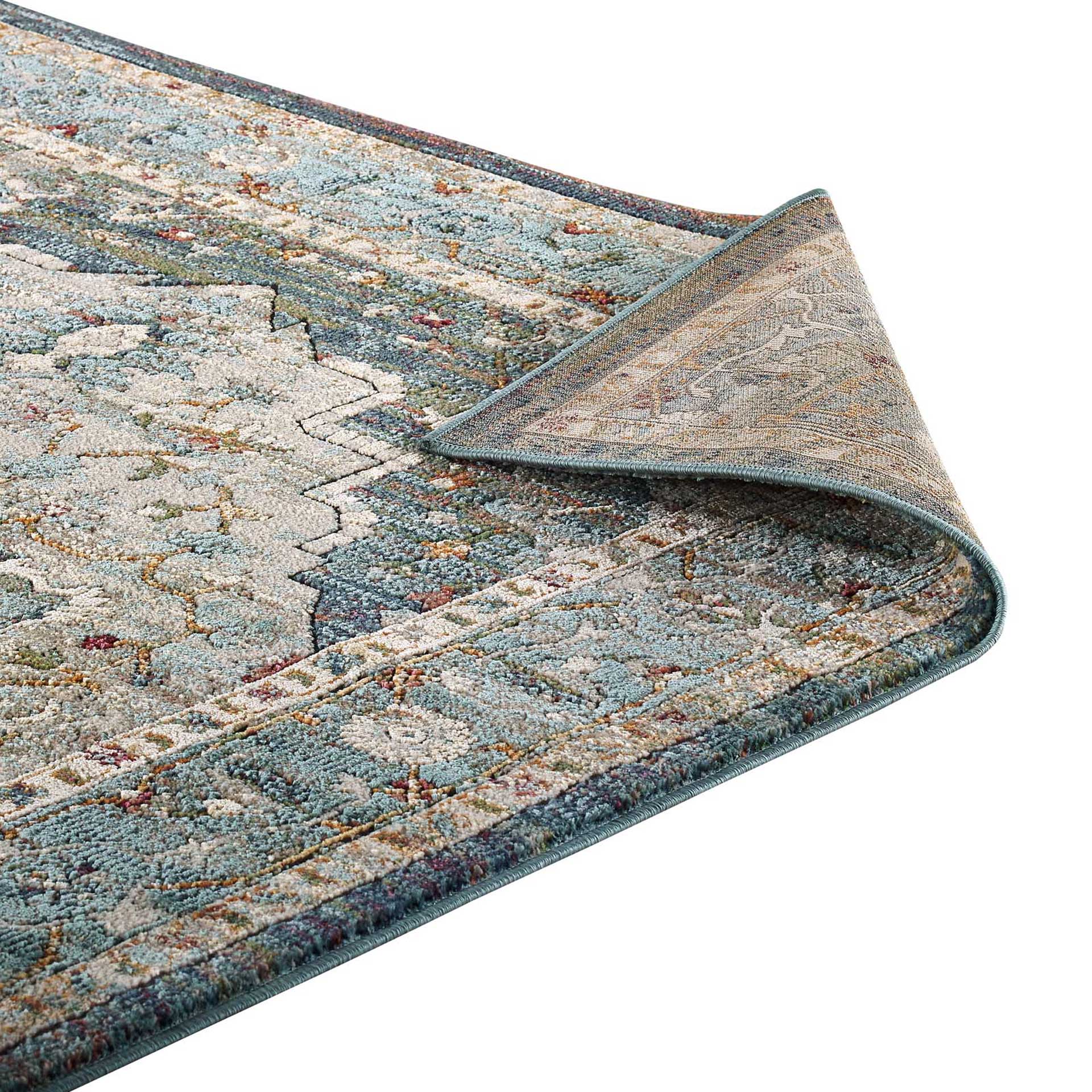Topsfield Floral Persian Medallion Area Rug Multicolored - Image 4