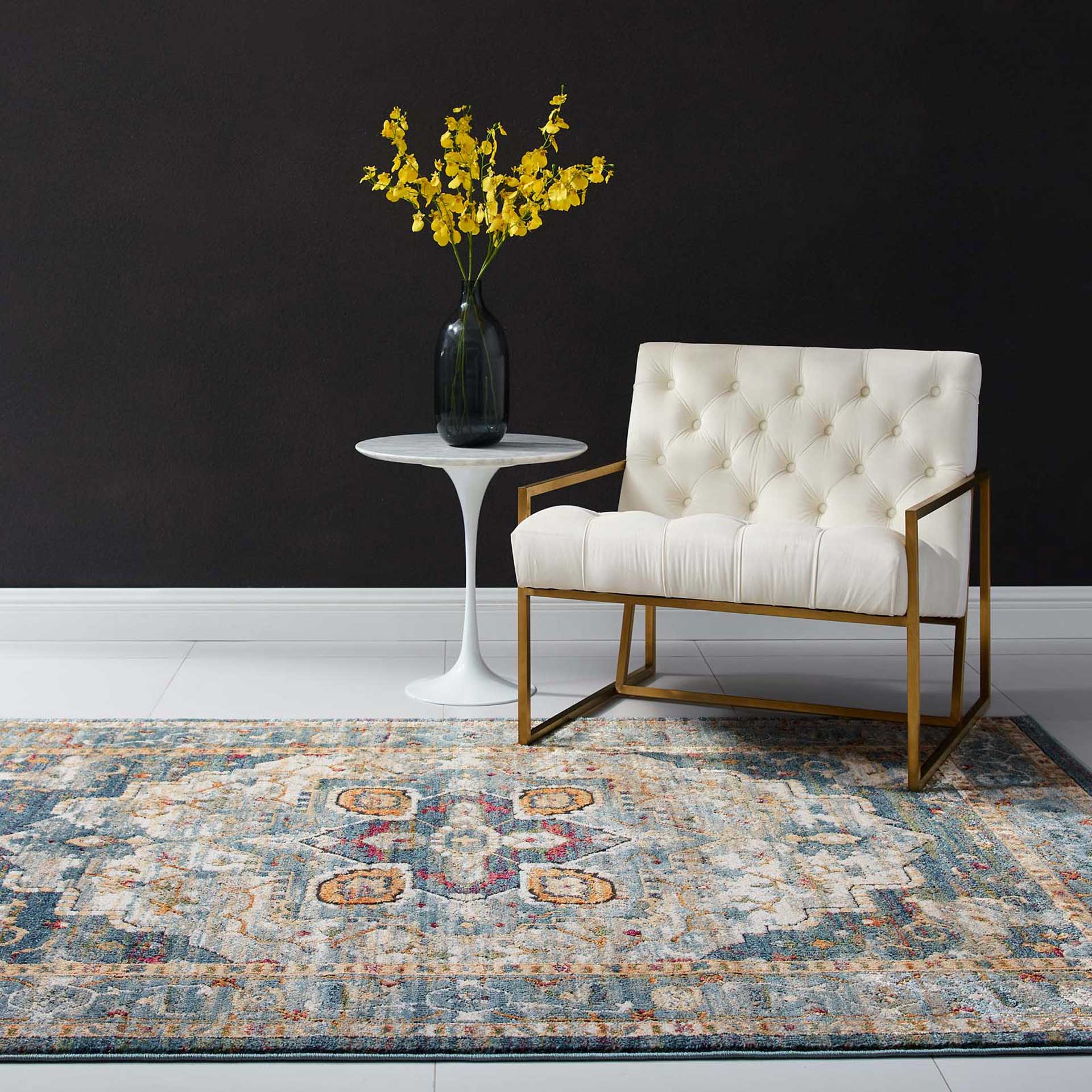 Topsfield Floral Persian Medallion Area Rug Multicolored - Image 8