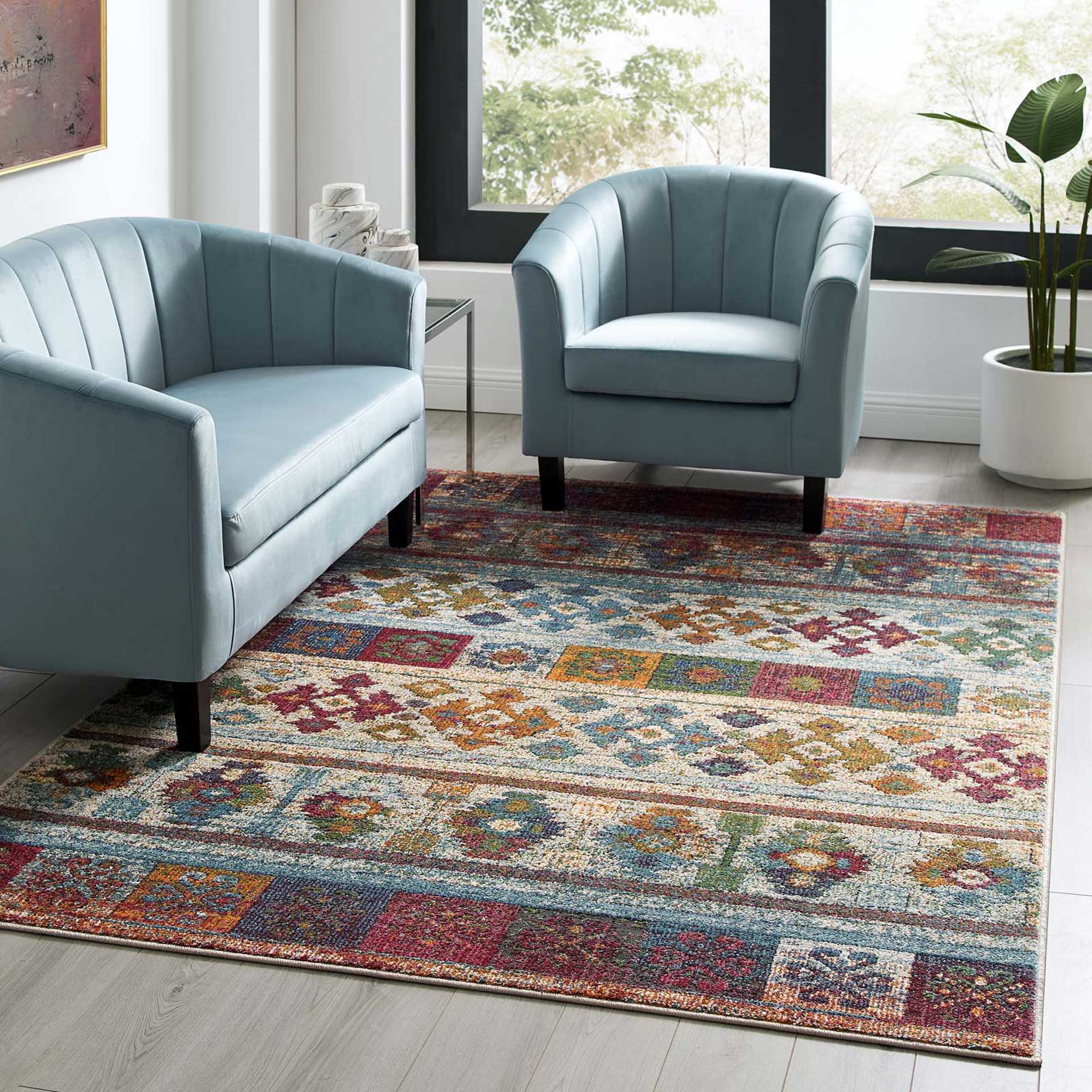 Topsfield Lattice Area Rug Multicolored - Image 9