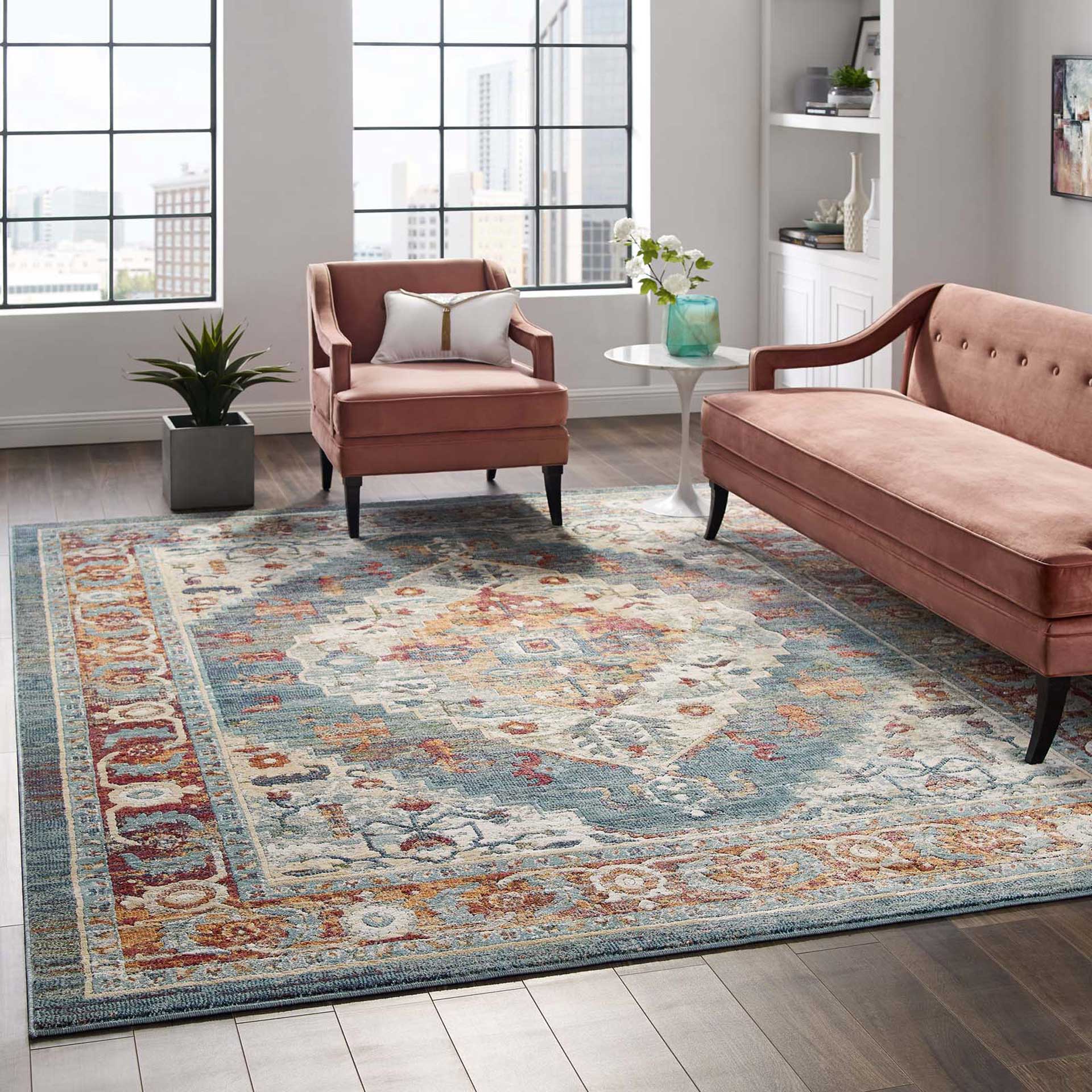 Topsfield Medallion Area Rug Multicolored - Image 8