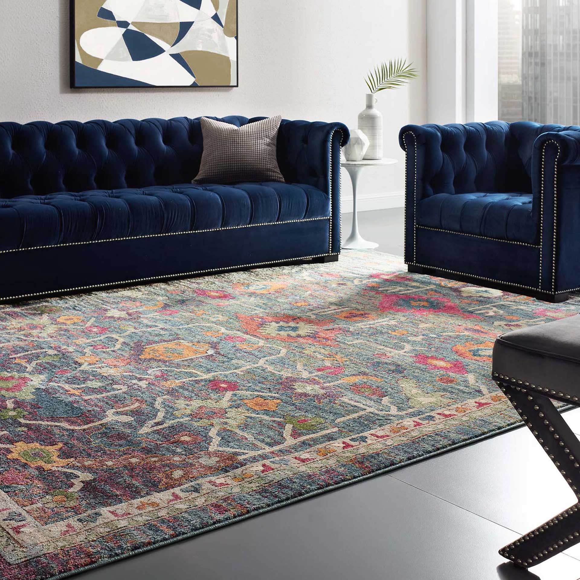 Topsfield Oriental Area Rug Multicolored - Image 8