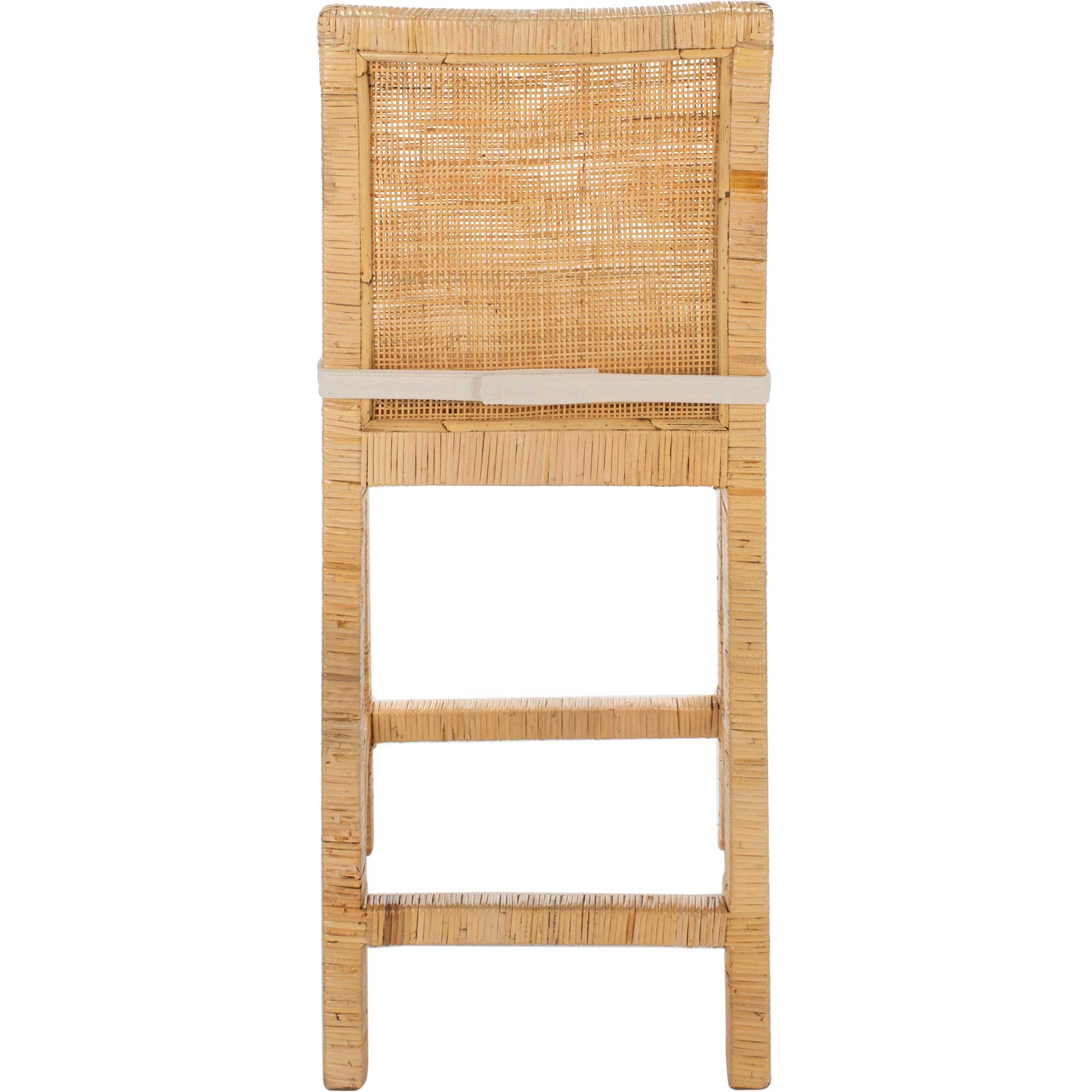 Torence Cane Bar Stool With Cushion Natural/White - Image 10