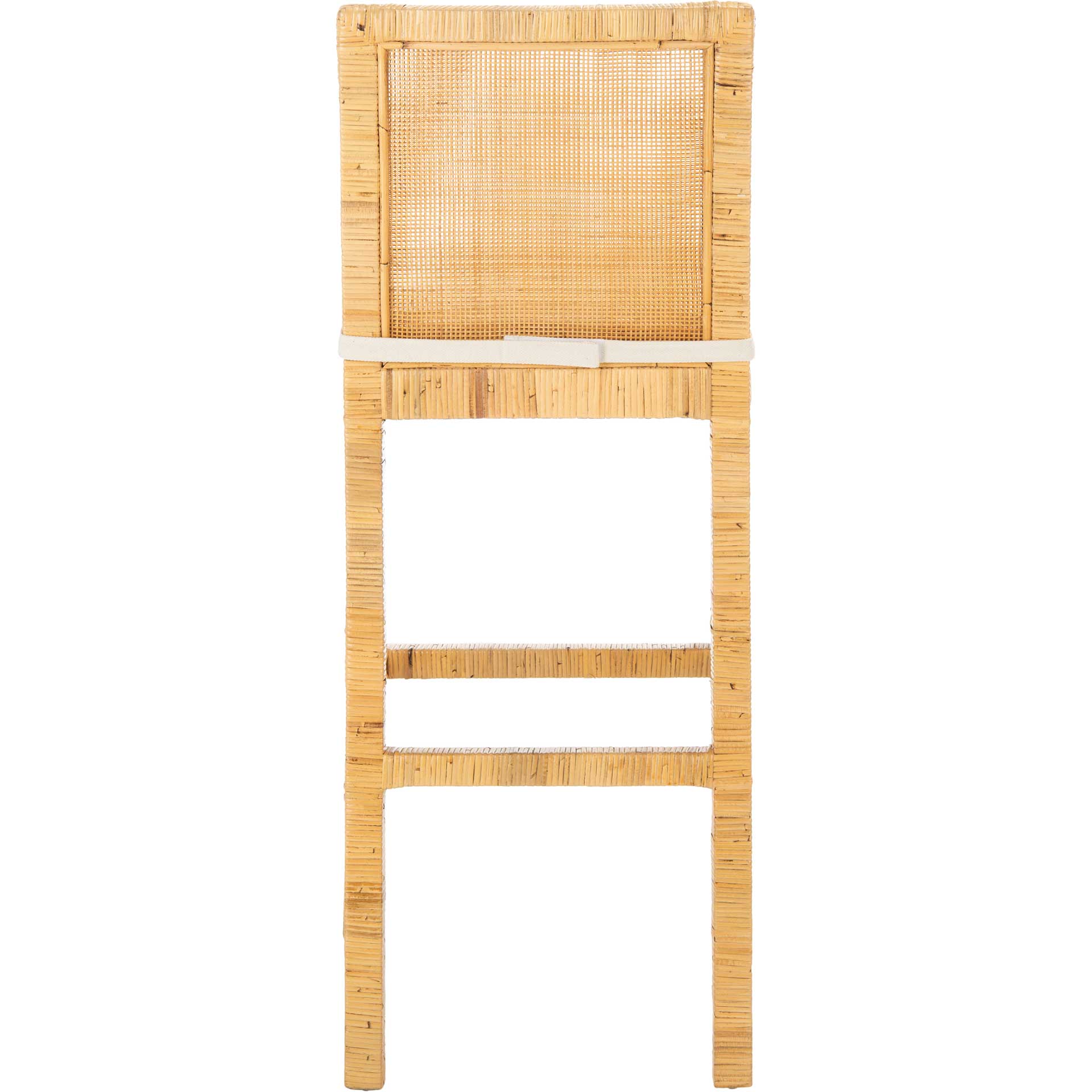 Torence Cane Bar Stool With Cushion Natural/White - Image 3