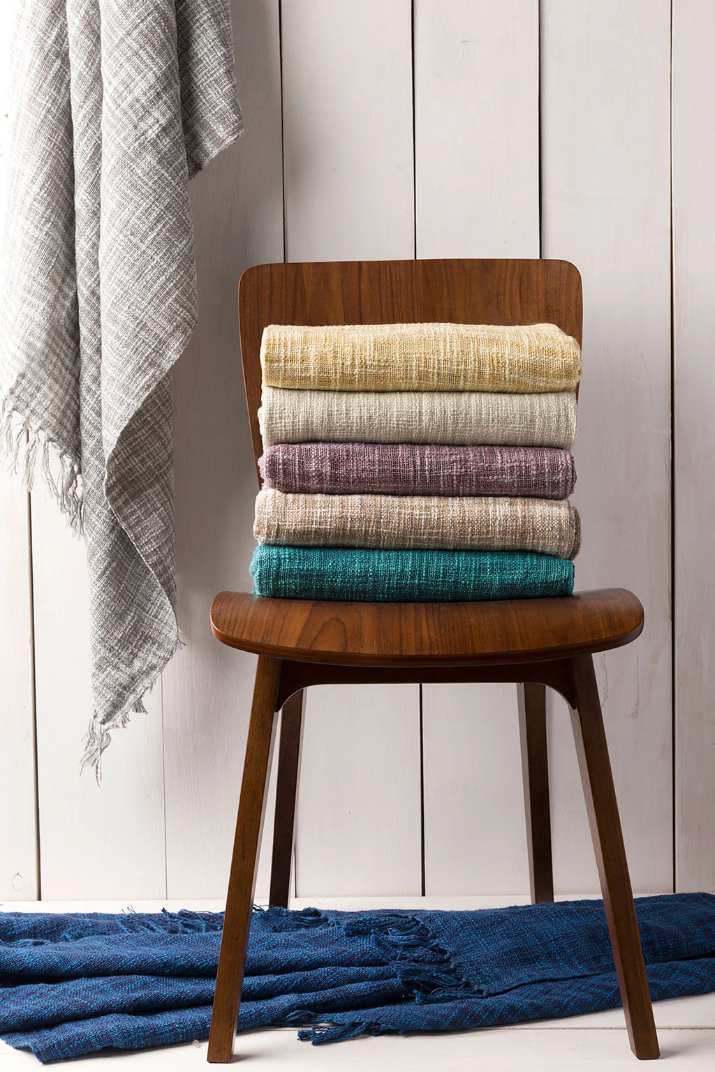 Tori Solid Ivory/Butter Throw - Image 2