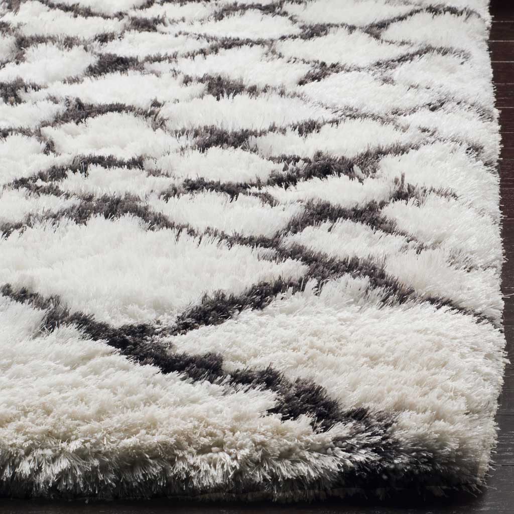 Toronto Shag Ivory/Dark Gray Area Rug - Image 5