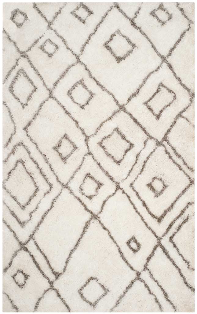 Toronto Shag Ivory/Light Gray Area Rug - Image 2