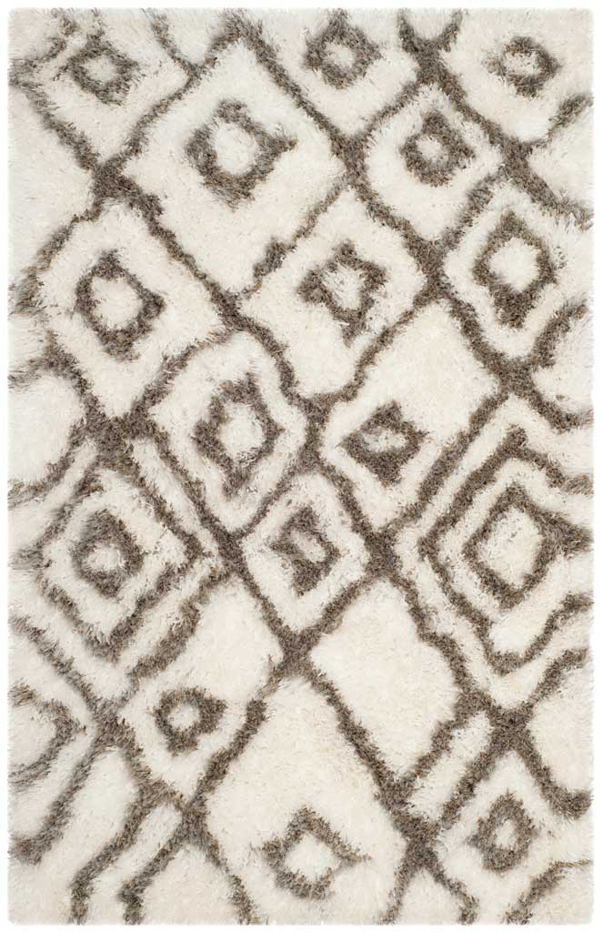 Toronto Shag Ivory/Light Gray Area Rug - Image 3