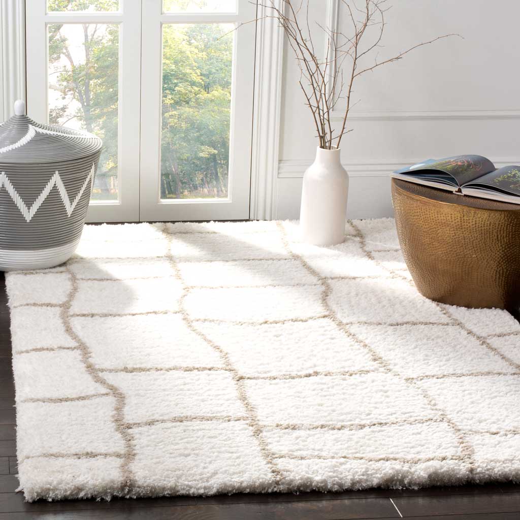 Toronto Shag Ivory/Silver Area Rug - Image 7