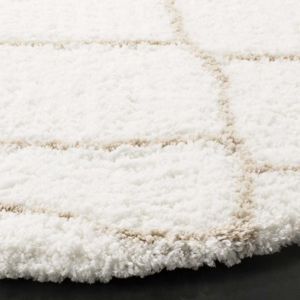 Toronto Shag Ivory/Silver Round Rug - Image 2