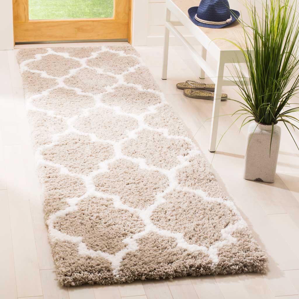 Toronto Shag Silver/Ivory Runner Rug - Image 2