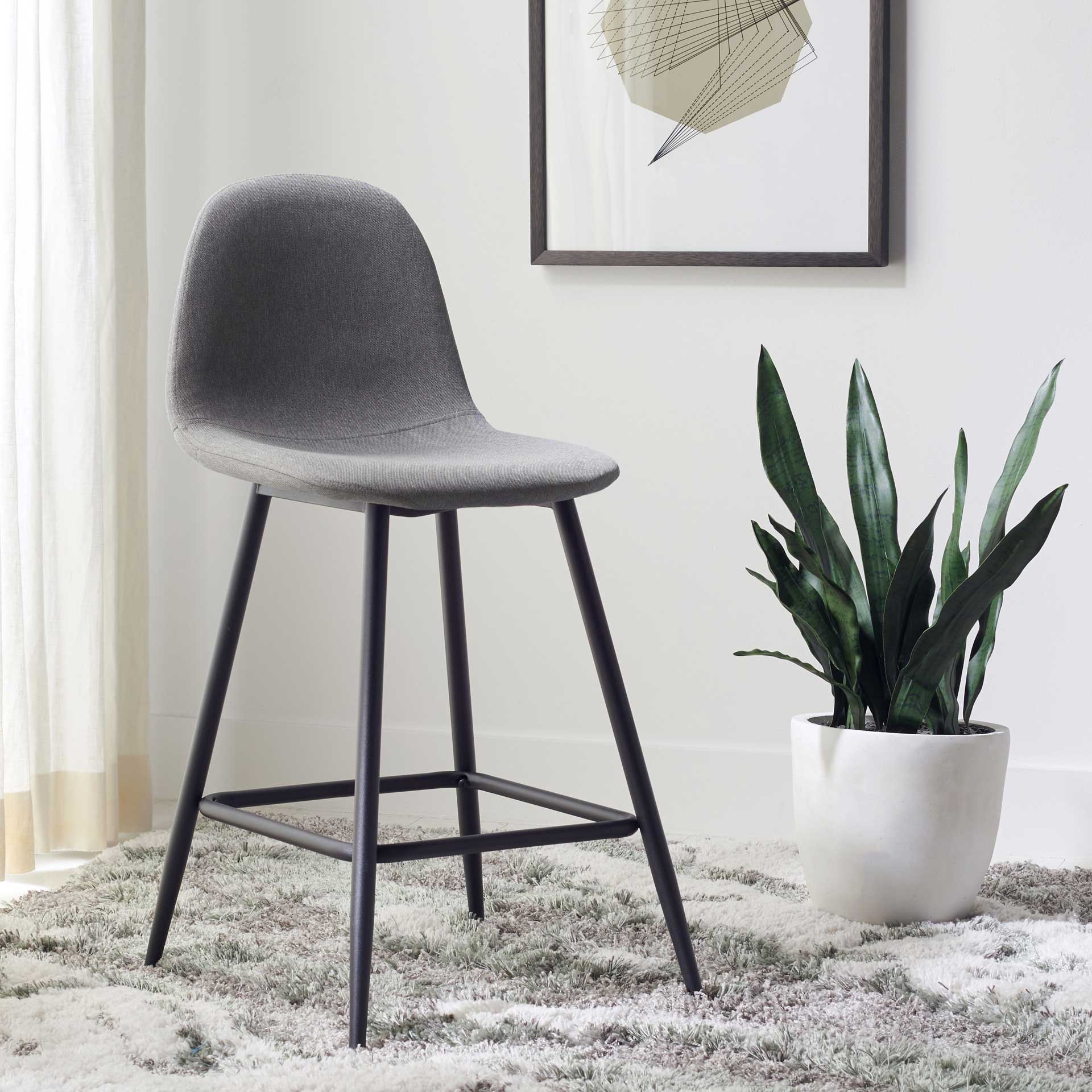 Trace Bar Stool Dark Gray/Black - Image 6