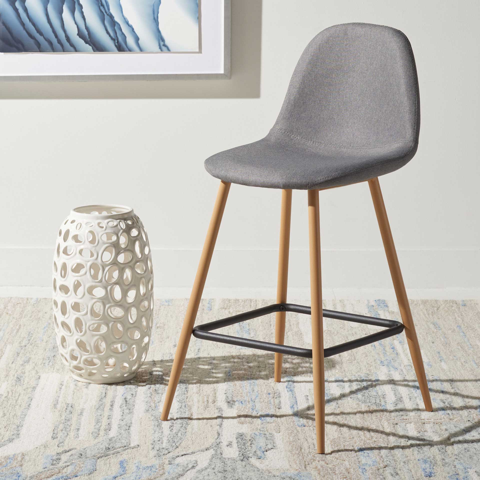 Trace Bar Stool Dark Gray/Natural - Image 6