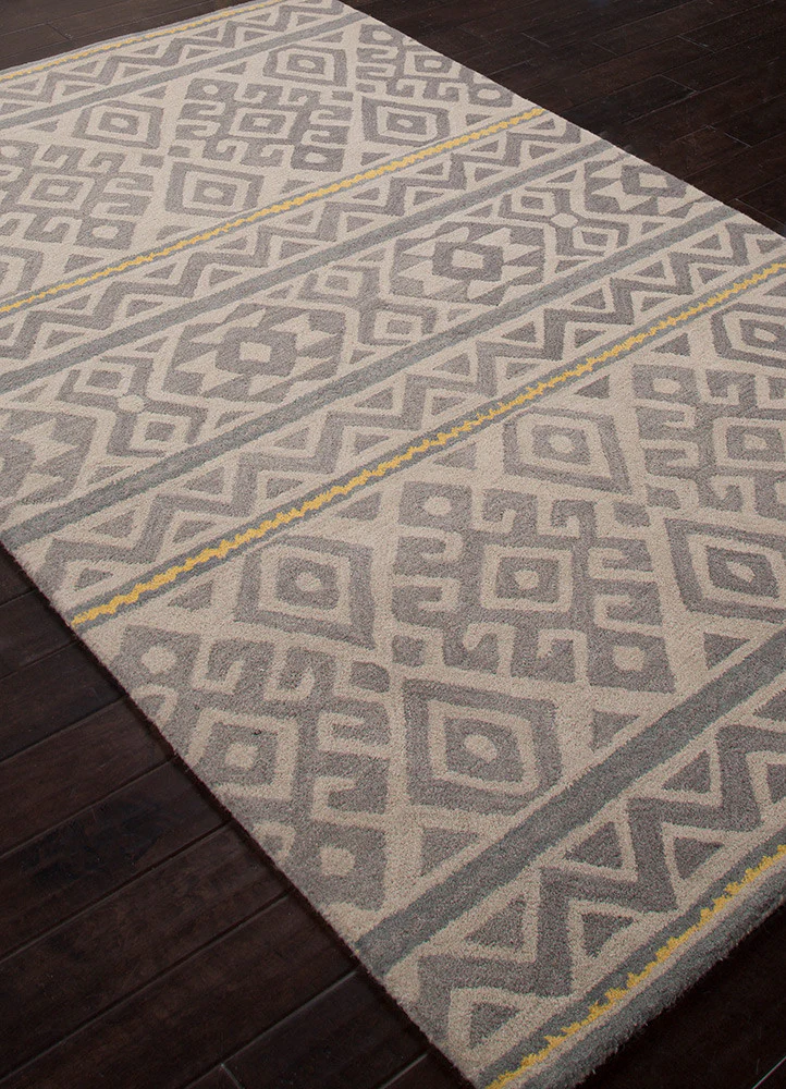 Traditions Nora Overcast/Yolk Yellow Area Rug - Image 2