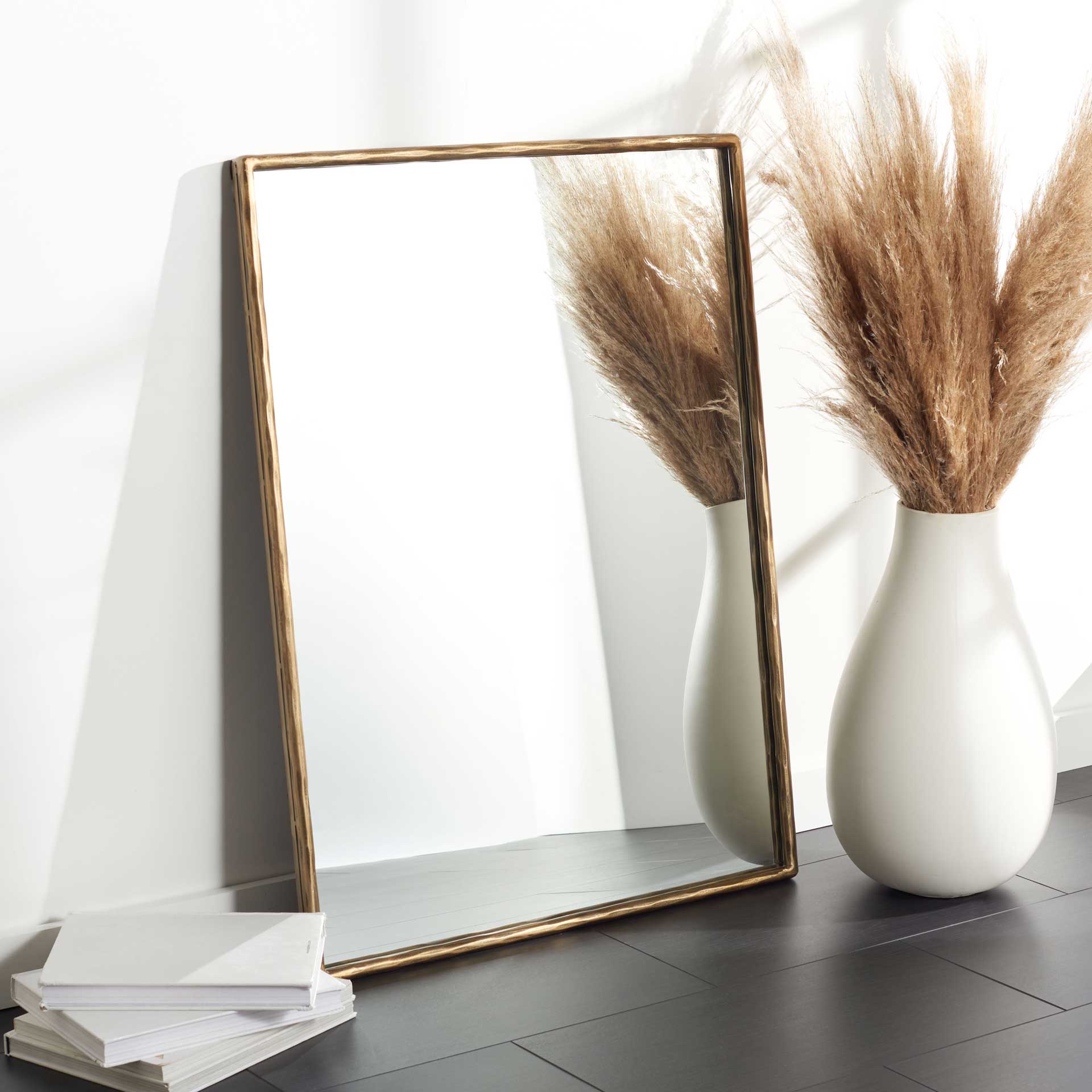 Tranquility Small Rectangle Mirror Brass - Image 4