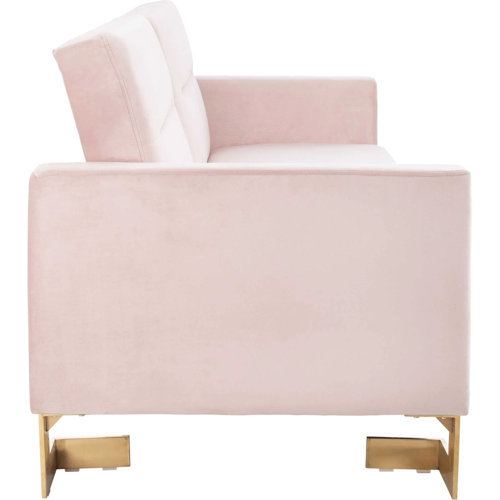 Traverse Foldable Futon Bed Blush Pink/Brass - Image 3