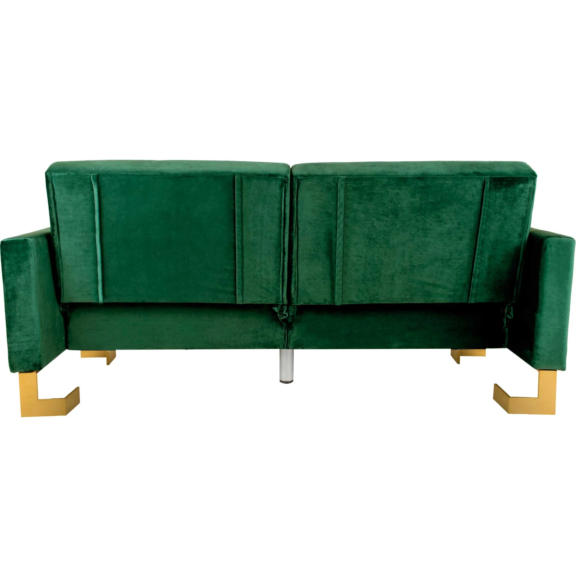 Traverse Foldable Sofa Bed Emerald Green/Brass - Image 4
