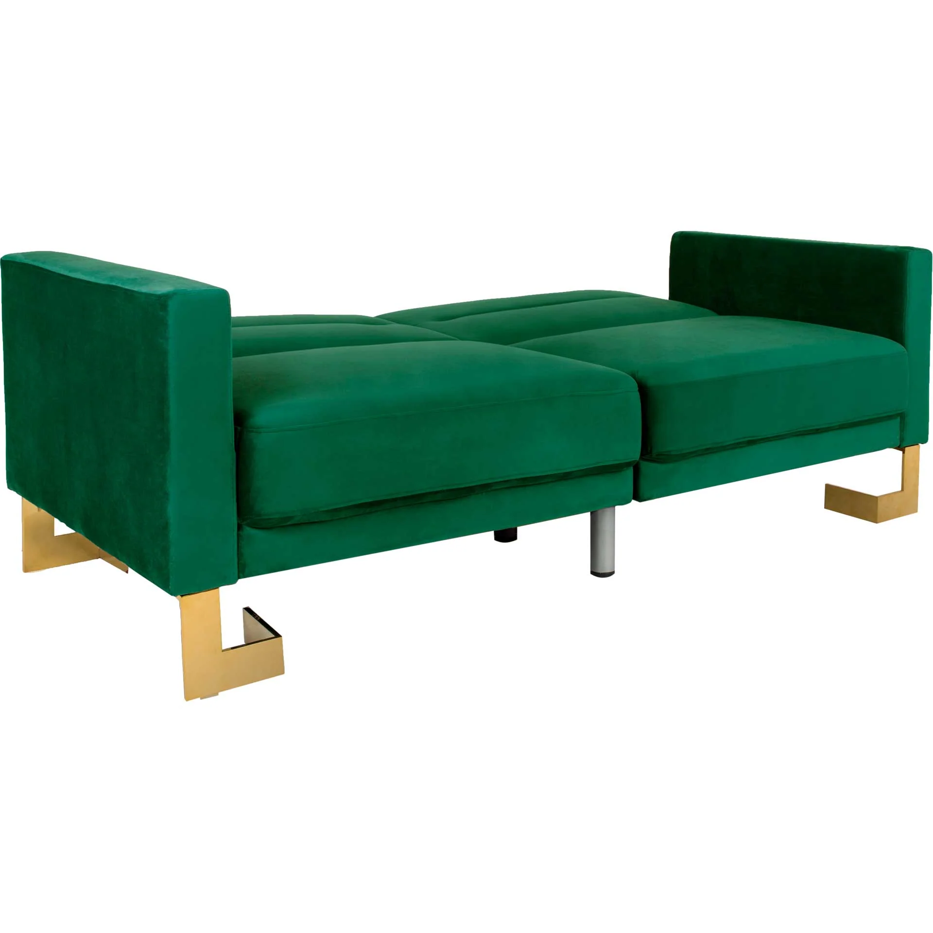 Traverse Foldable Sofa Bed Emerald Green/Brass - Image 6
