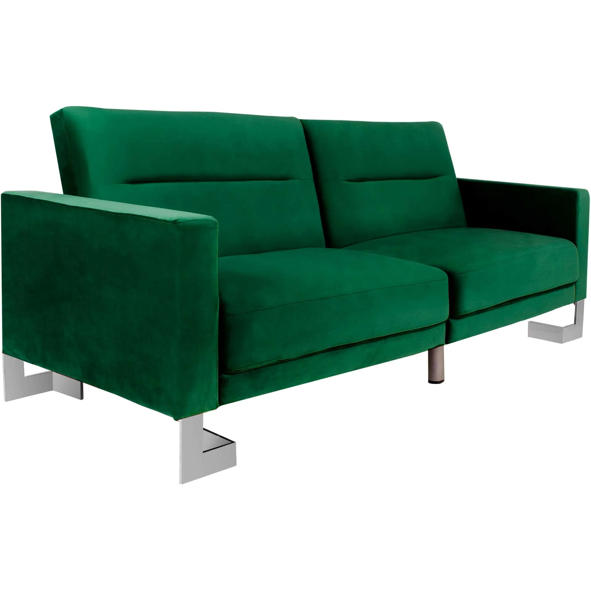 Traverse Foldable Sofa Bed Emerald Green/Silver - Image 2
