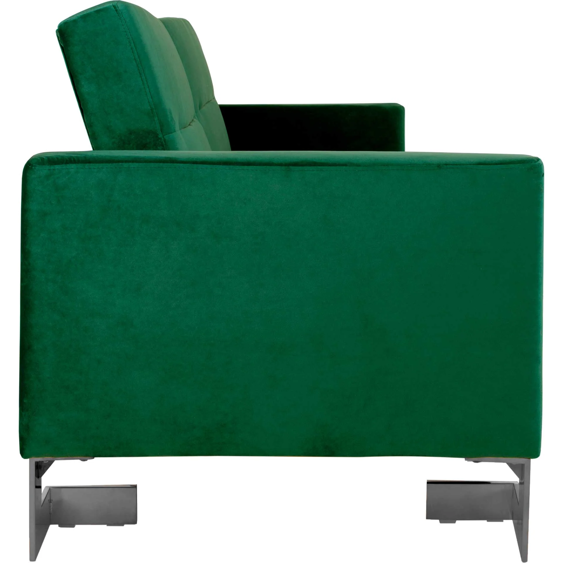 Traverse Foldable Sofa Bed Emerald Green/Silver - Image 3