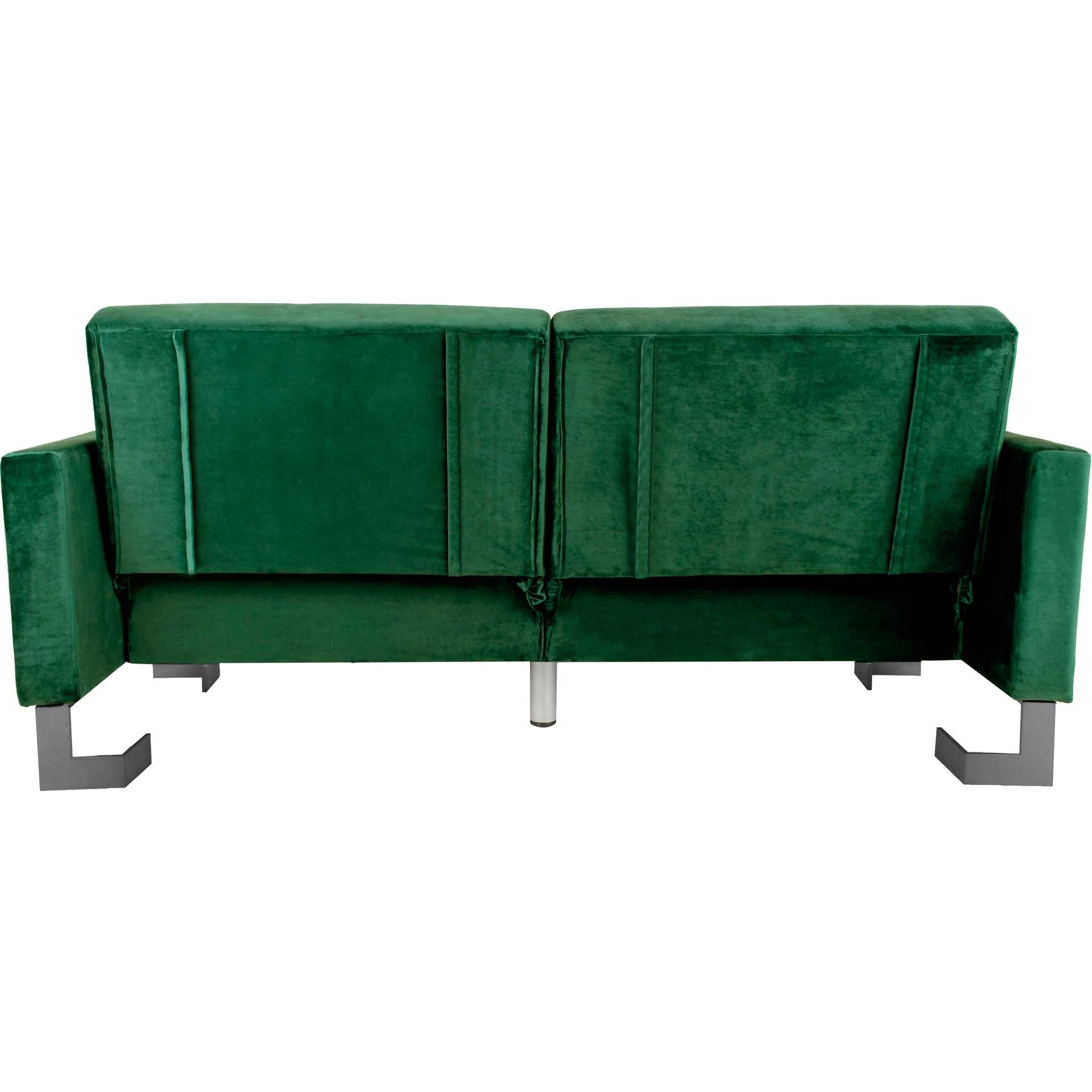 Traverse Foldable Sofa Bed Emerald Green/Silver - Image 4