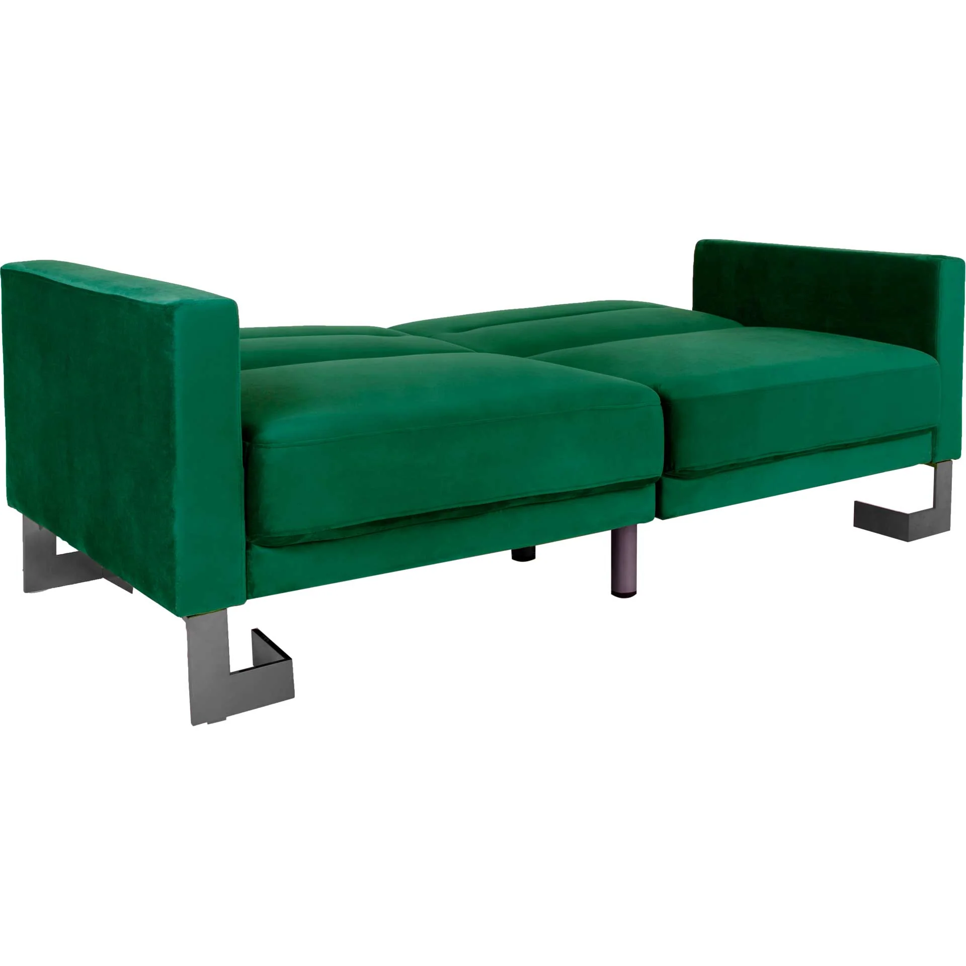 Traverse Foldable Sofa Bed Emerald Green/Silver - Image 6