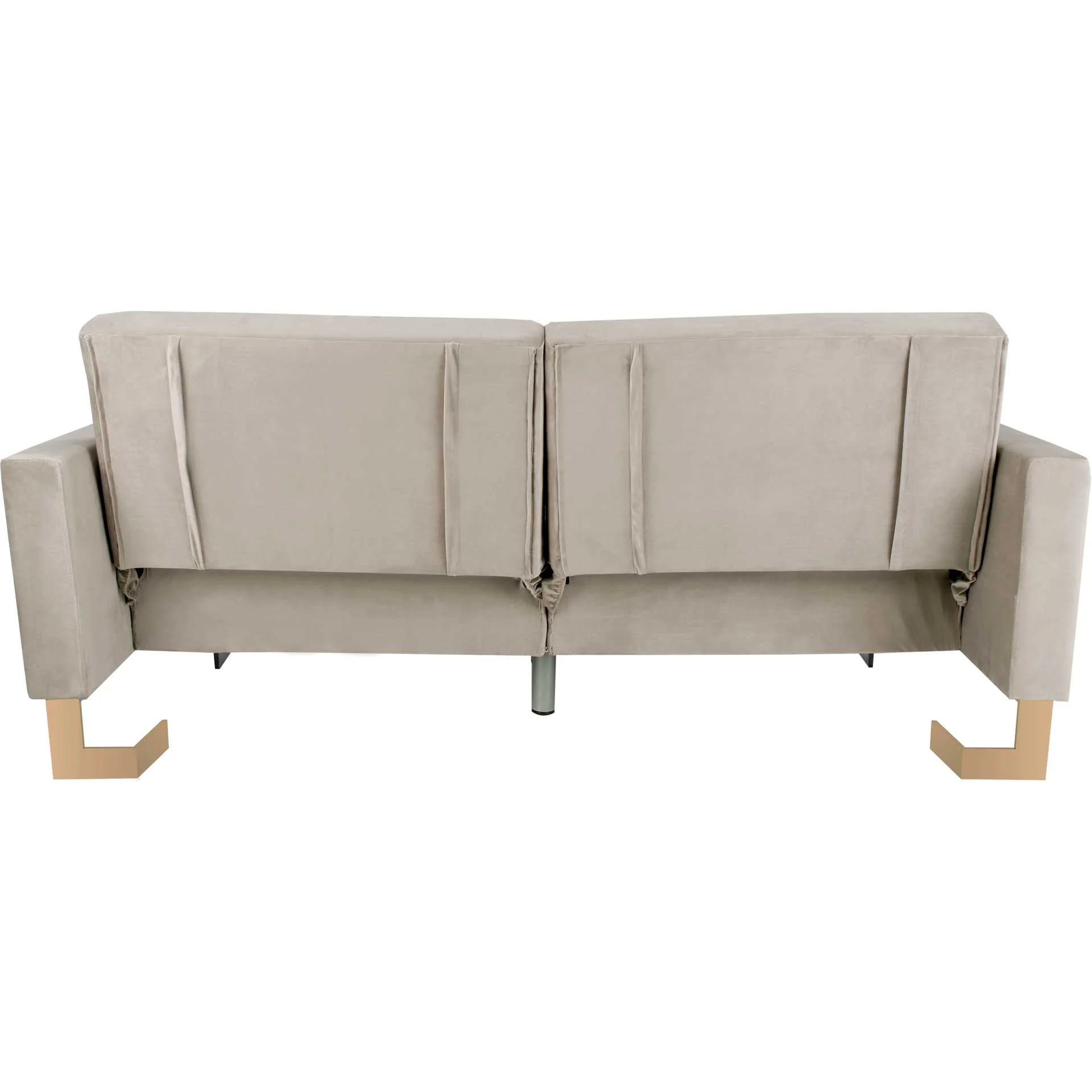 Traverse Foldable Sofa Bed Gray/Brass - Image 4