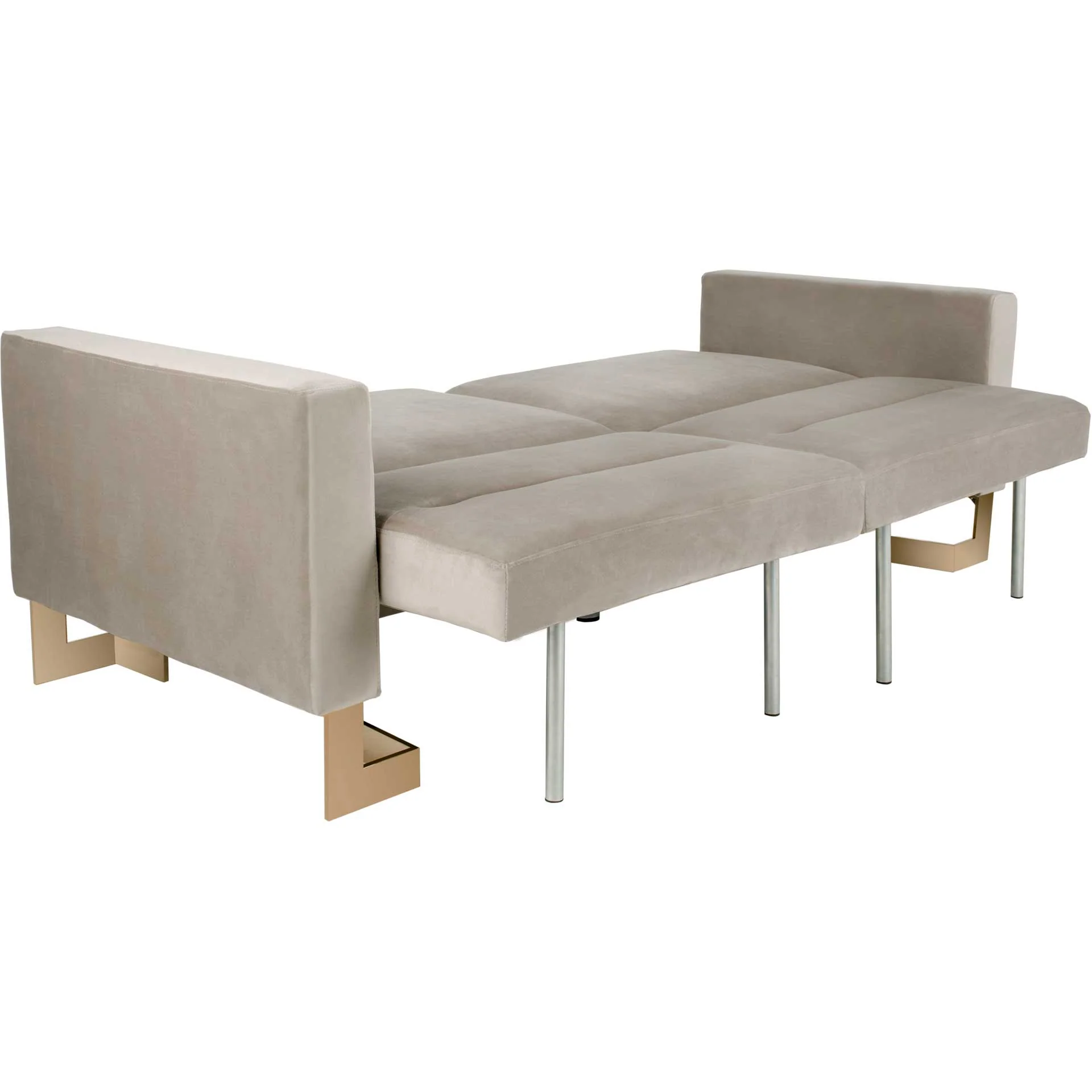 Traverse Foldable Sofa Bed Gray/Brass - Image 6