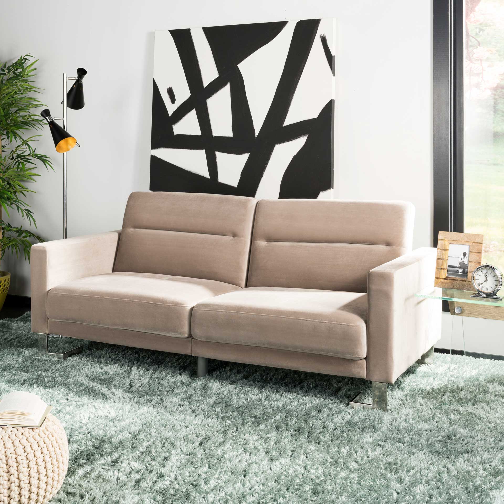 Traverse Foldable Sofa Bed Gray/Silver - Image 7