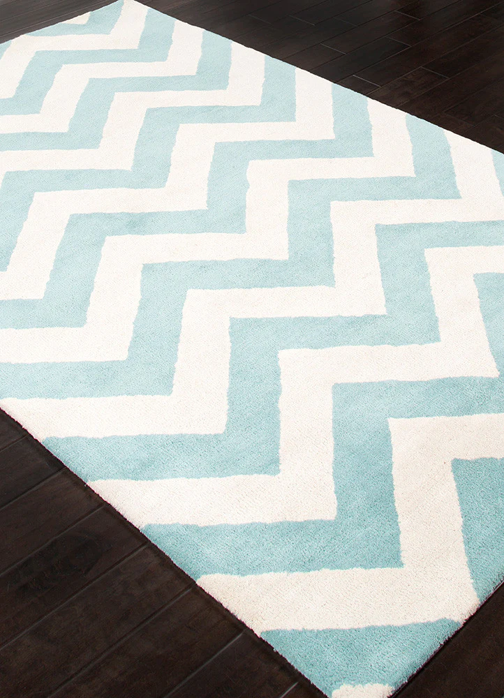 Traverse Paris Light Turquoise/White Area Rug - Image 2