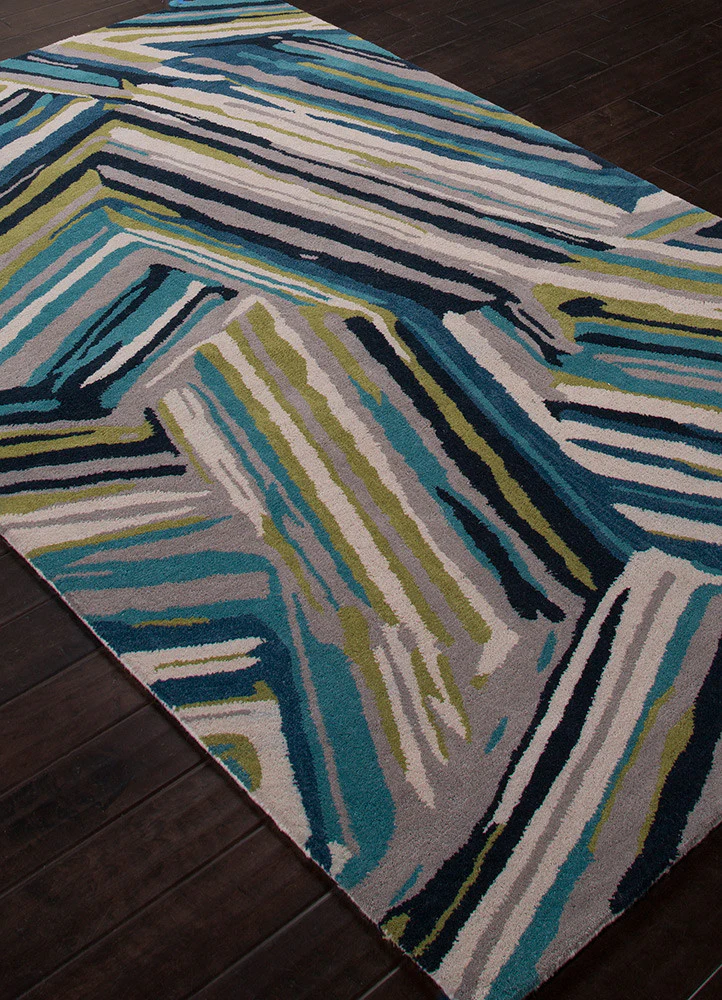 Traverse Pick-Up-Sticks Brittany Blue/Moroccan Blue Area Rug - Image 2