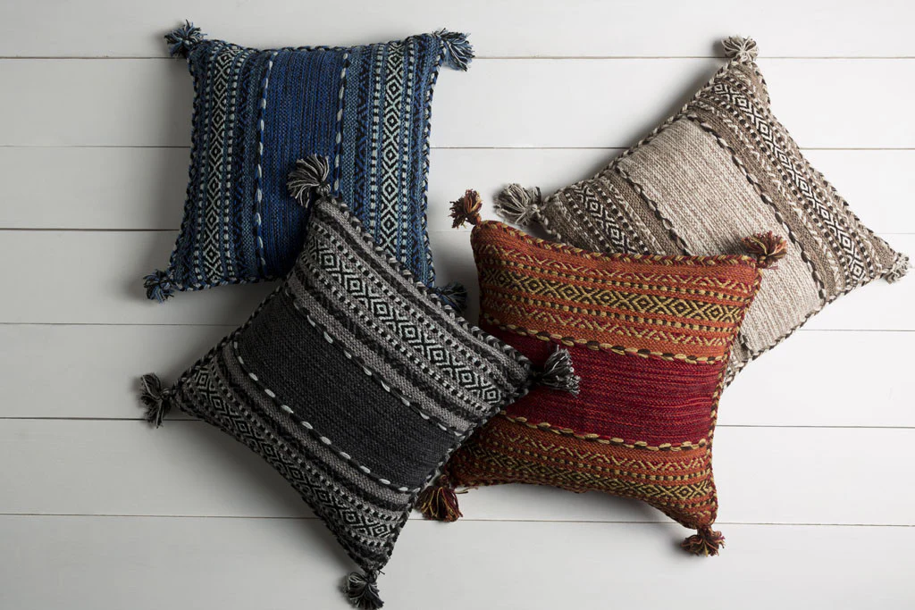 Trenza Cherry/Rust Pillow - Image 2