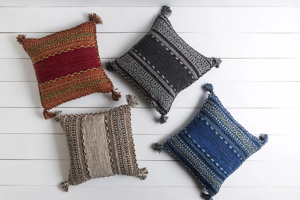 Trenza Cherry/Rust Pillow - Image 3