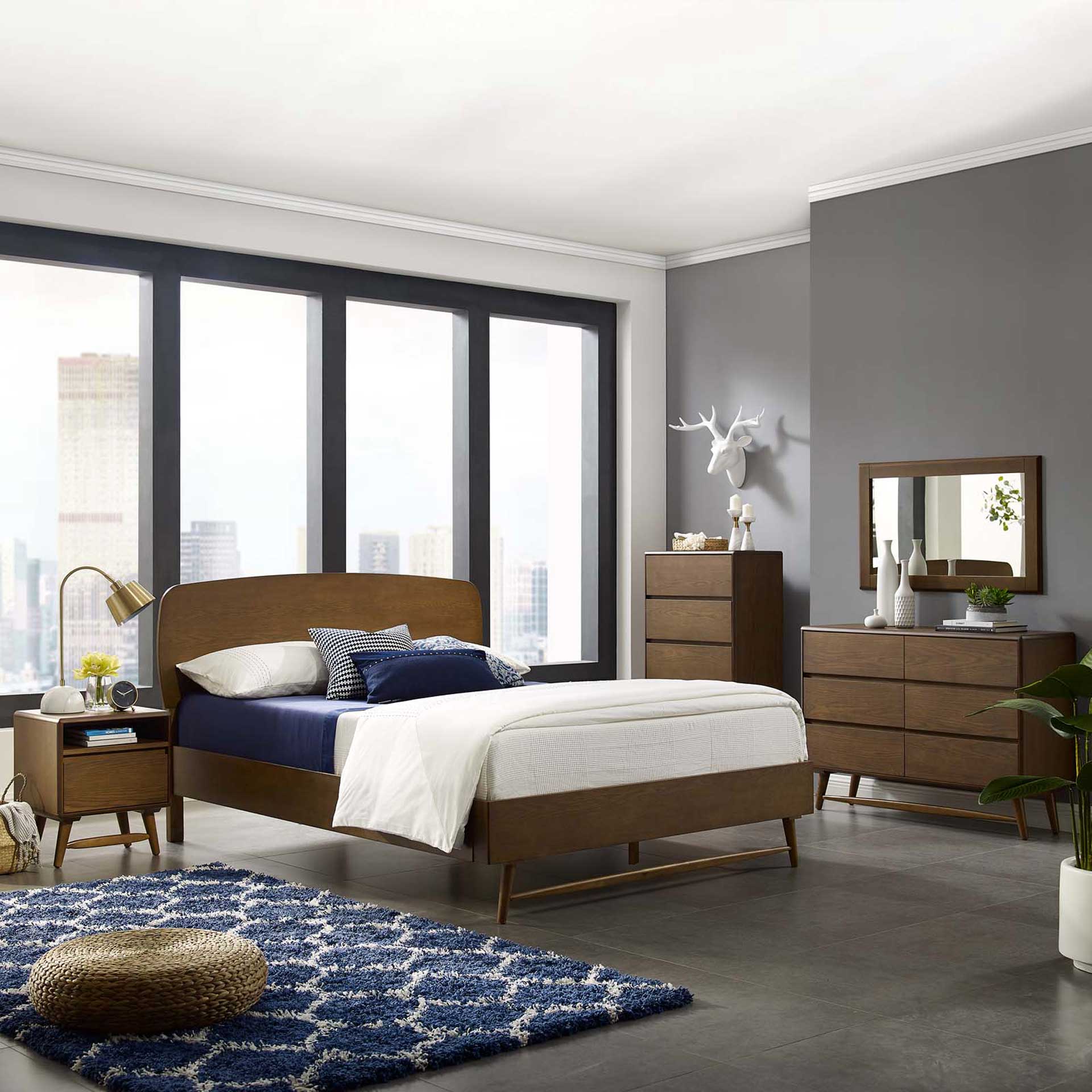 Trevor Wood Bed Chestnut - Image 7