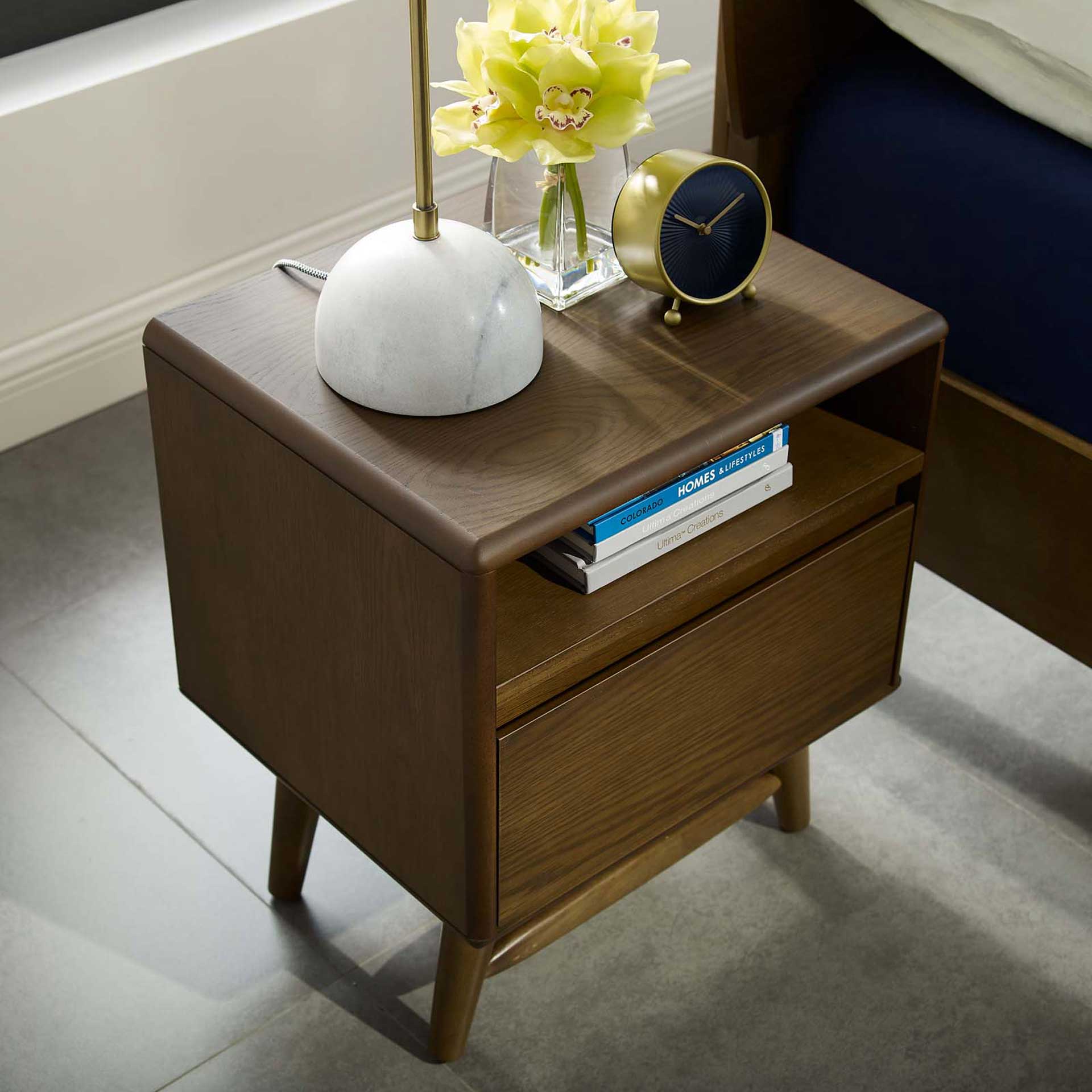Trevor Wood Nightstand Chestnut - Image 5