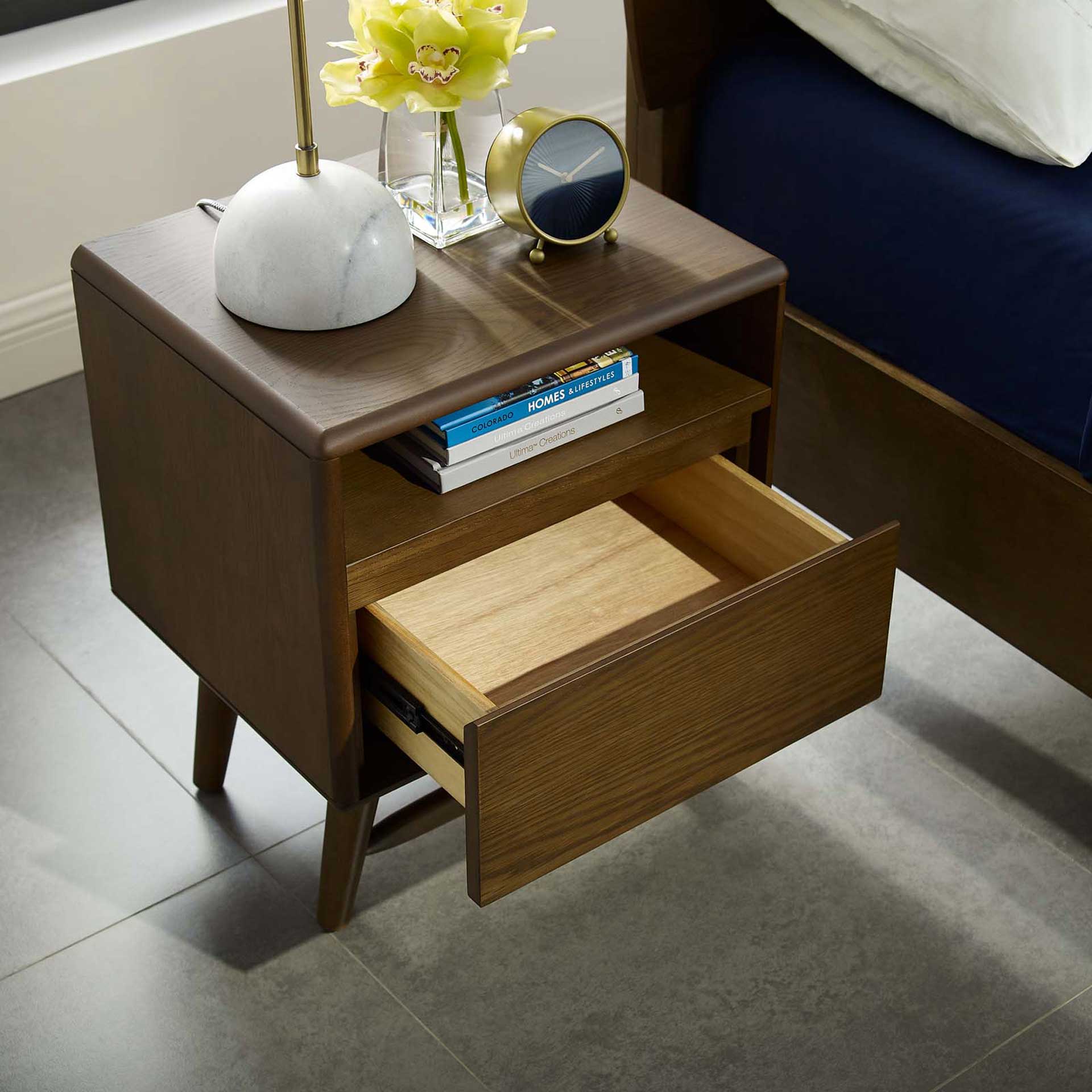 Trevor Wood Nightstand Chestnut - Image 6
